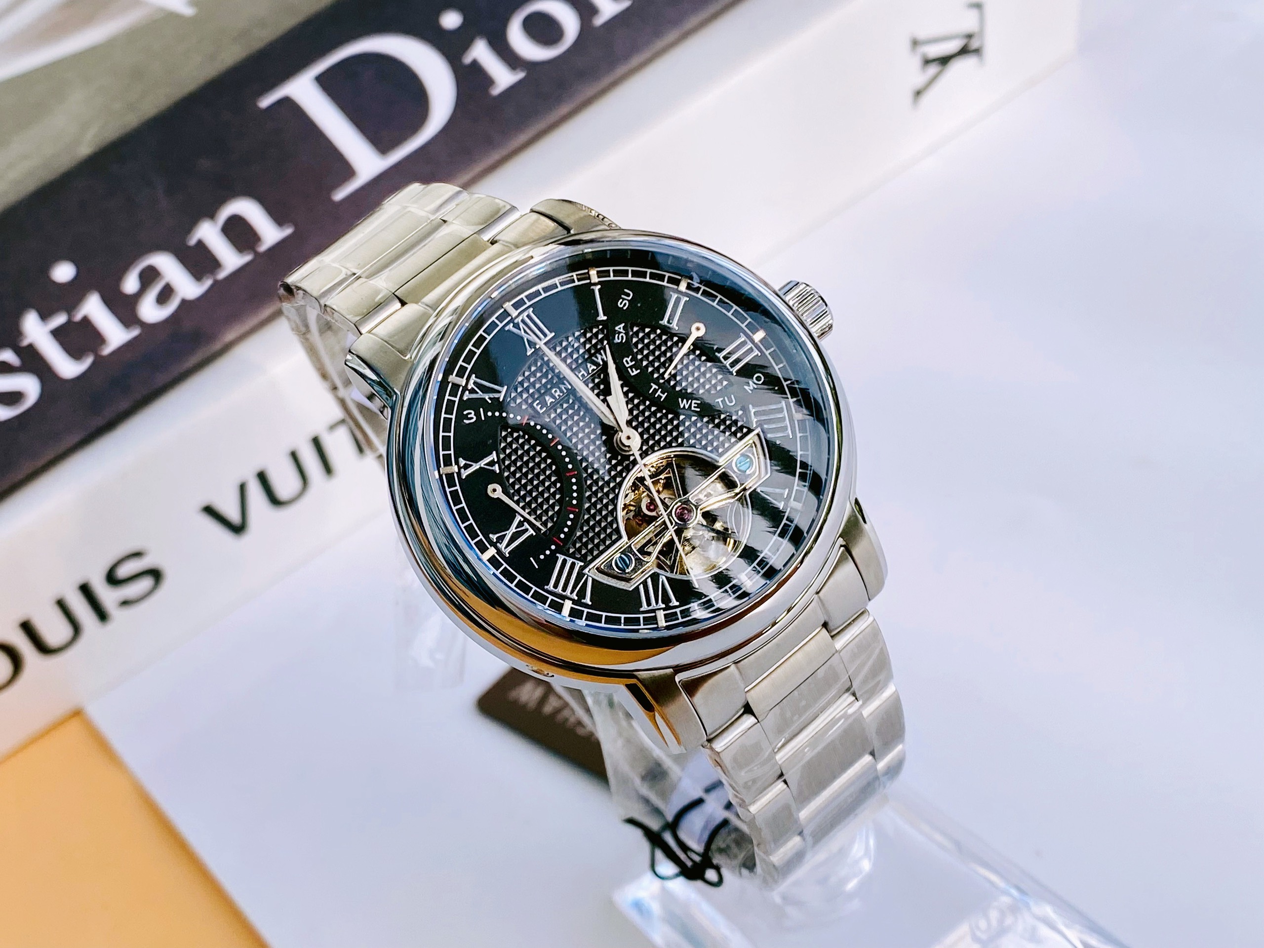 Đồng hồ NAM THOMAS EARNSHAW Longcase Double Retrograde Men's Watch ES-8169-11