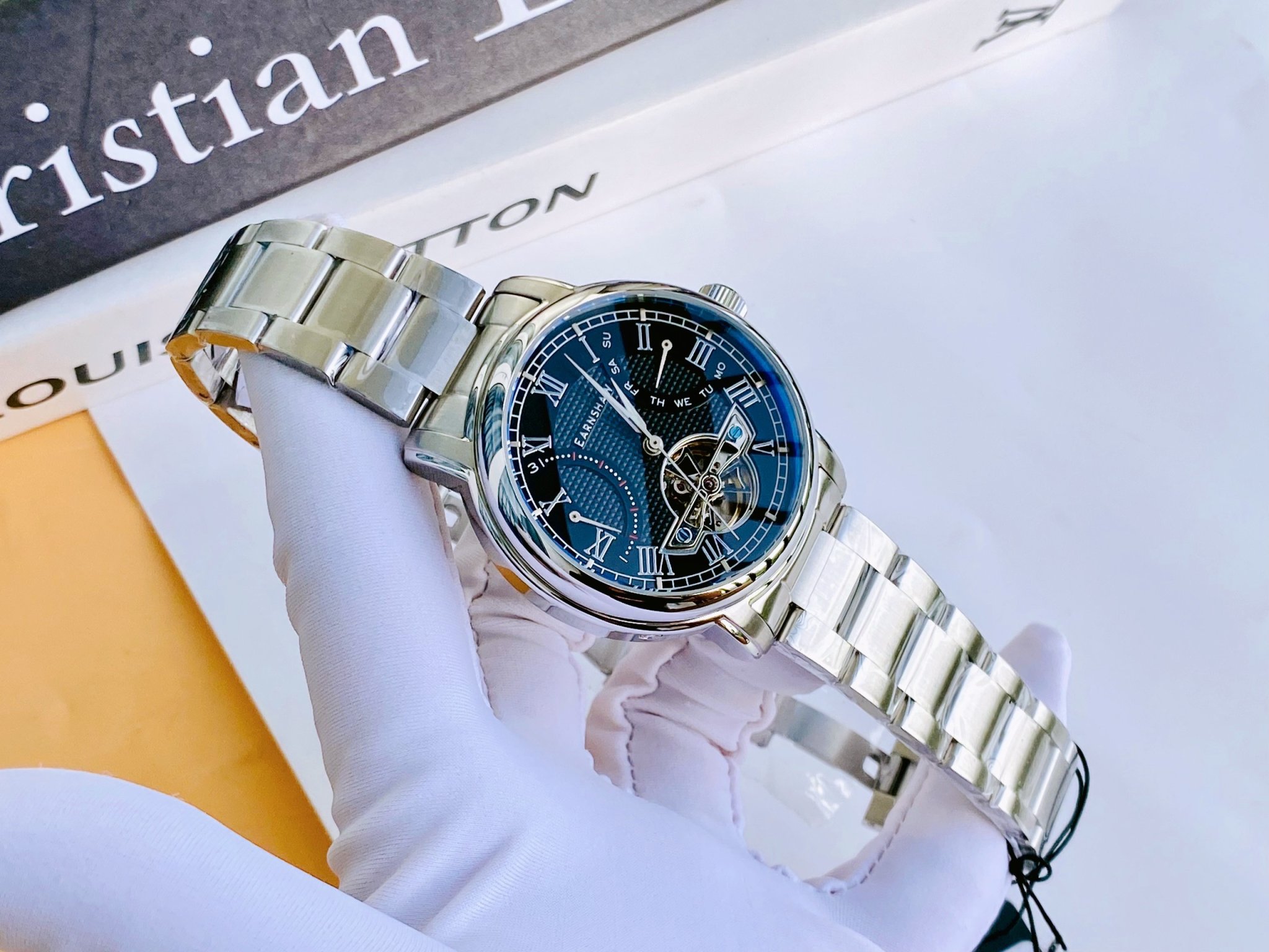 Đồng hồ NAM THOMAS EARNSHAW Longcase Double Retrograde Men's Watch ES-8169-11