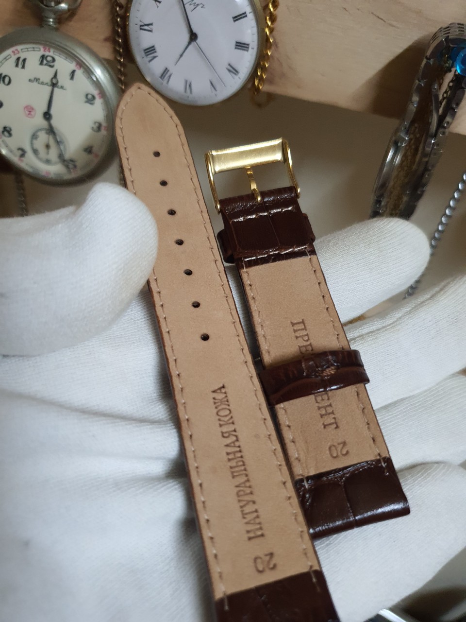 Dây Đồng hồ Poljot President size 20 DAY53