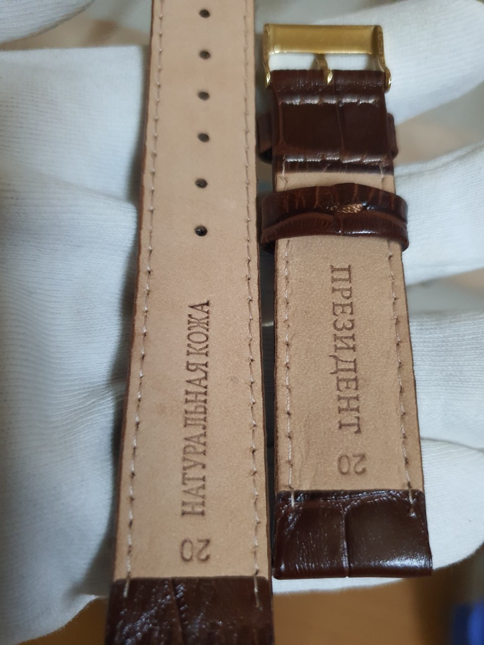 Dây Đồng hồ Poljot President size 20 DAY53