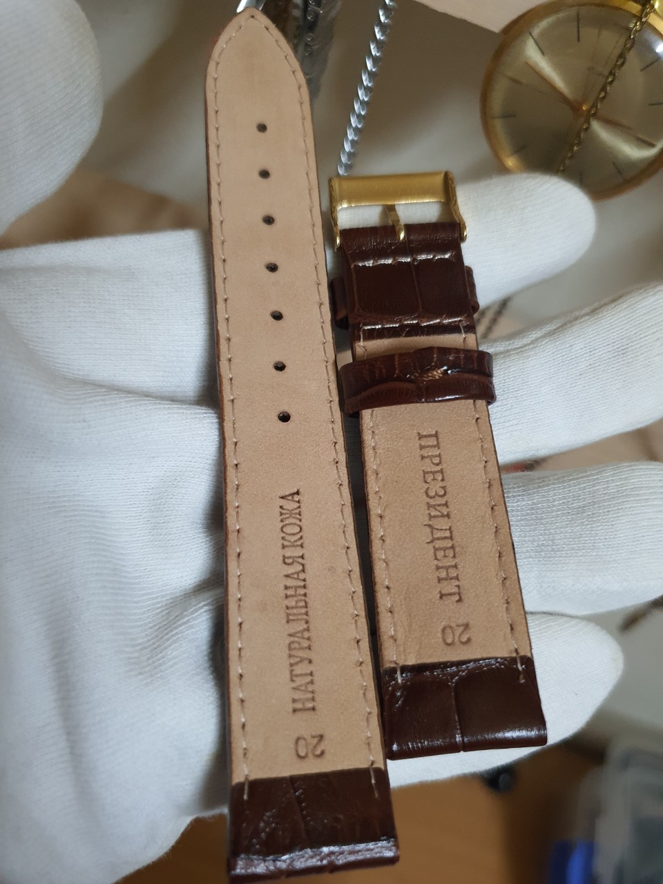 Dây Đồng hồ Poljot President size 20 DAY53