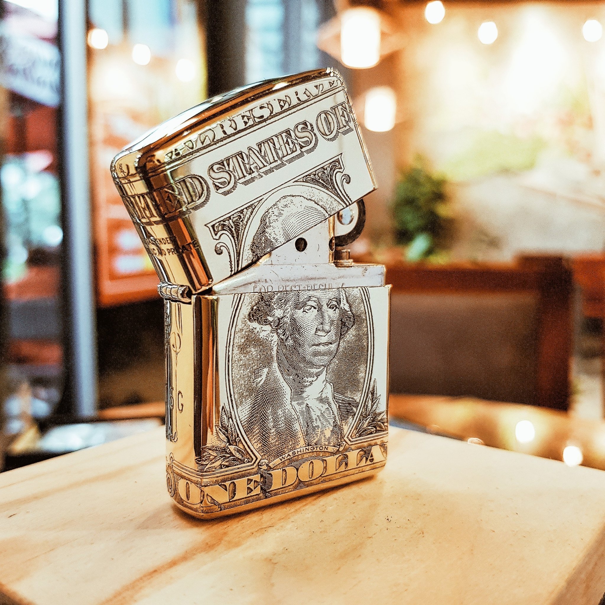 Bật Lửa Zippo 252BL069 Tiền Đồng 1 Dollar Washington