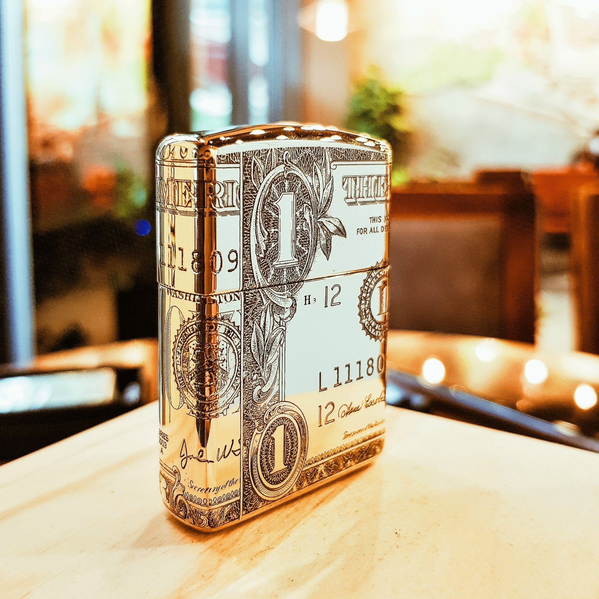 Bật Lửa Zippo 252BL069 Tiền Đồng 1 Dollar Washington