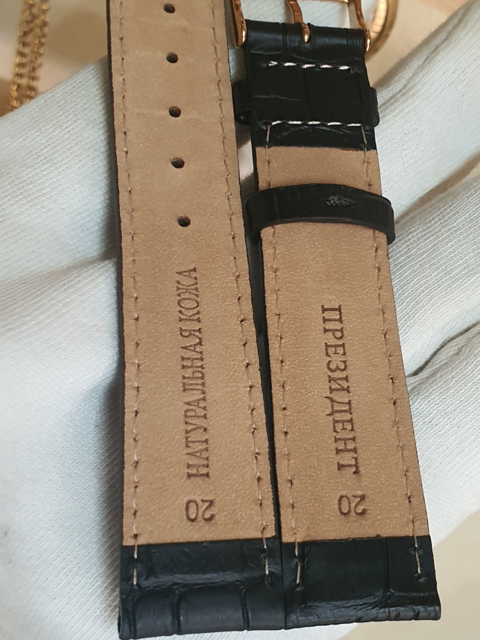 Dây Đồng hồ Poljot President size 20 DAY51