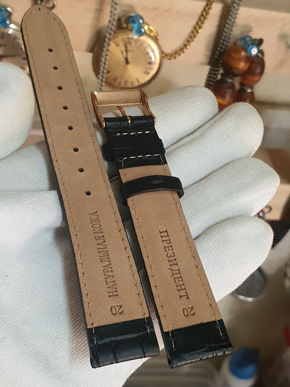 Dây Đồng hồ Poljot President size 20 DAY51