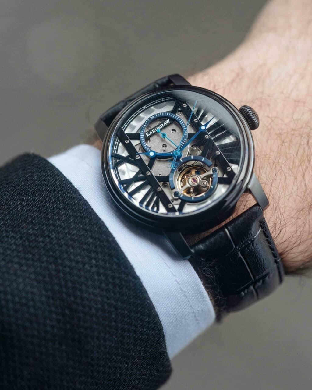 Đồng Hồ Thomas Earnshaw ES-8095-05 Wesminter Máy Automatic, Kính khoáng cứng, Dây da chính hãng, Chống nước 5 atm