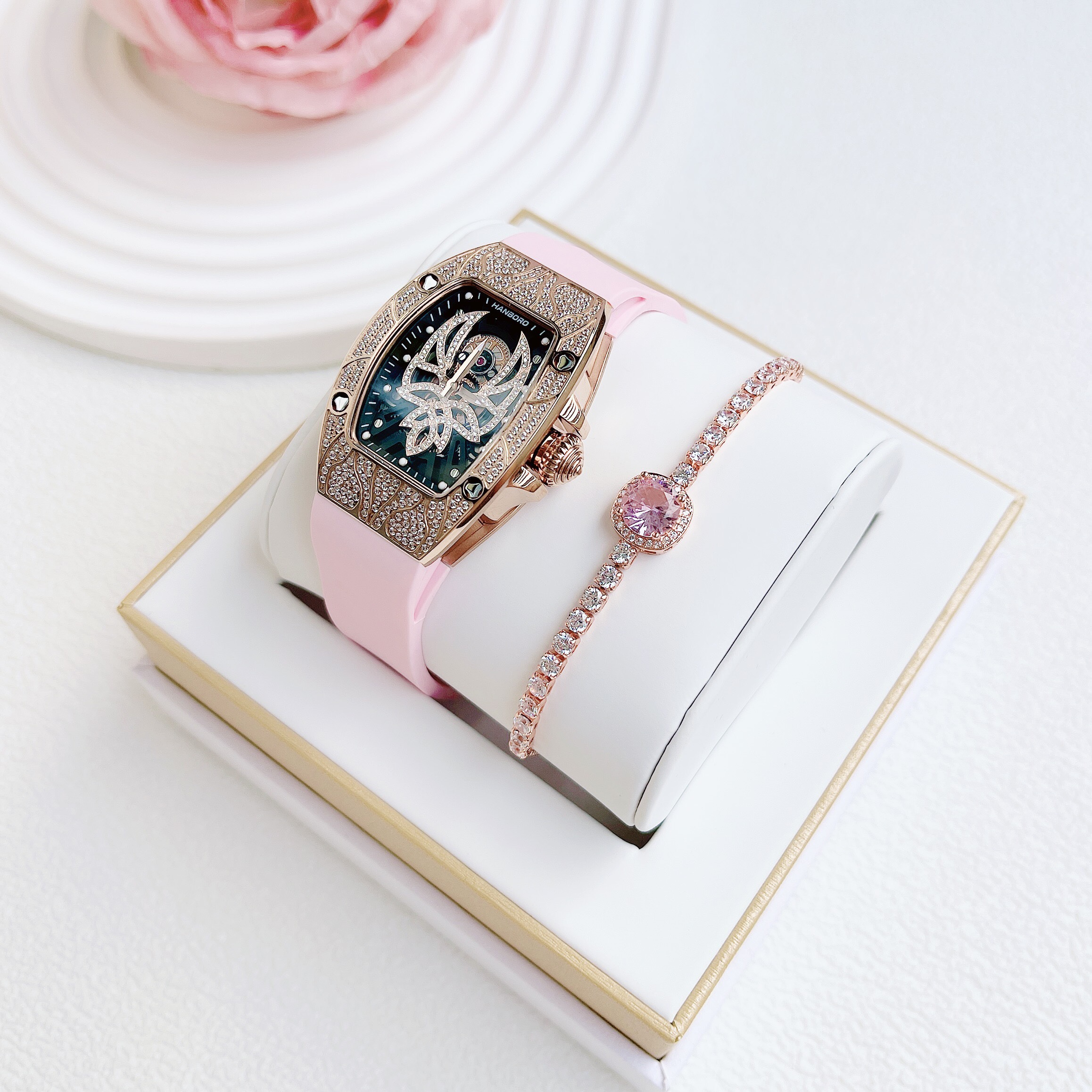 Đồng Hồ Hanboro By Huboler Watch For Women Cho Phái Đẹp