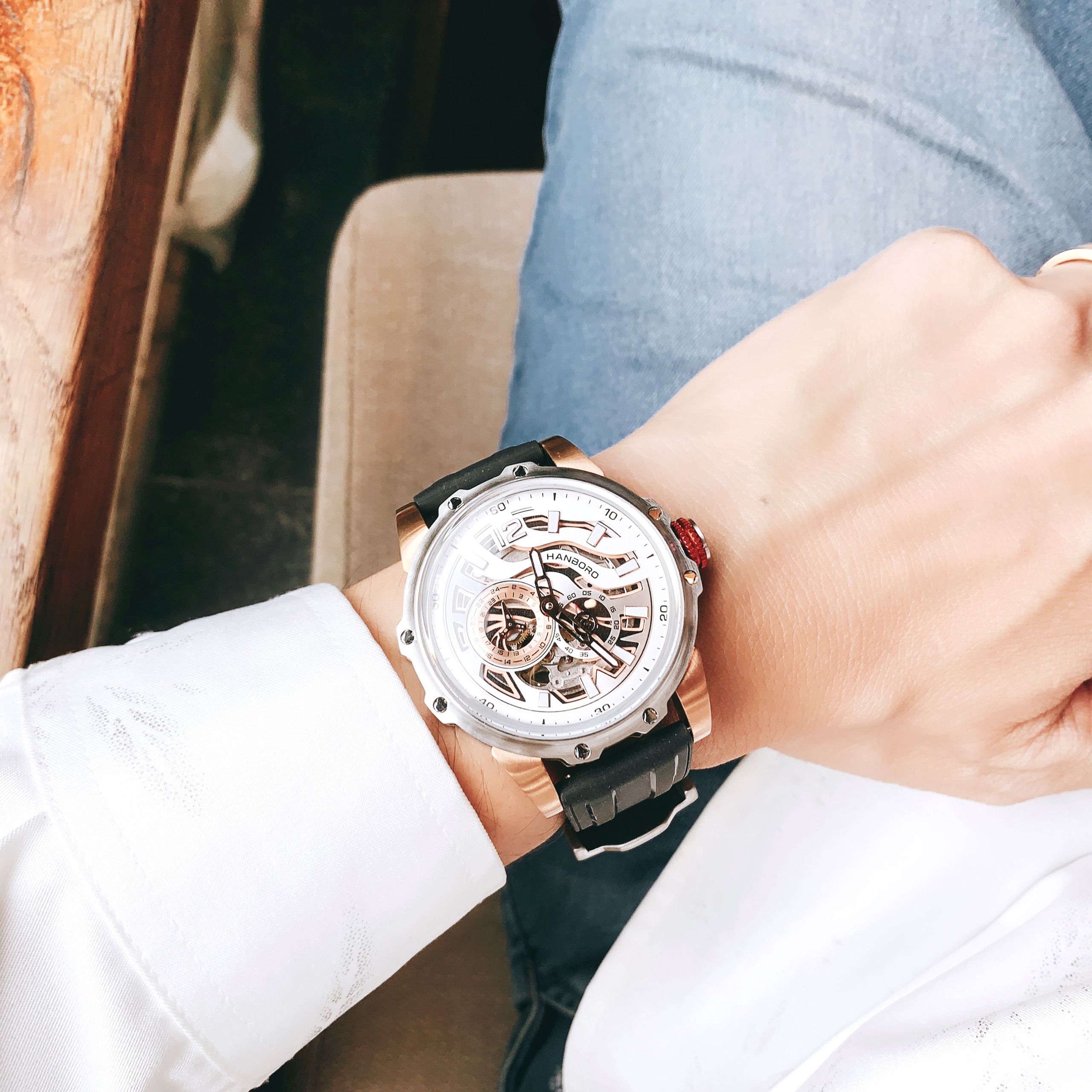 Đồng Hồ Hanboro by Huboler newss - thiết kế sang chảnh dành cho Nam