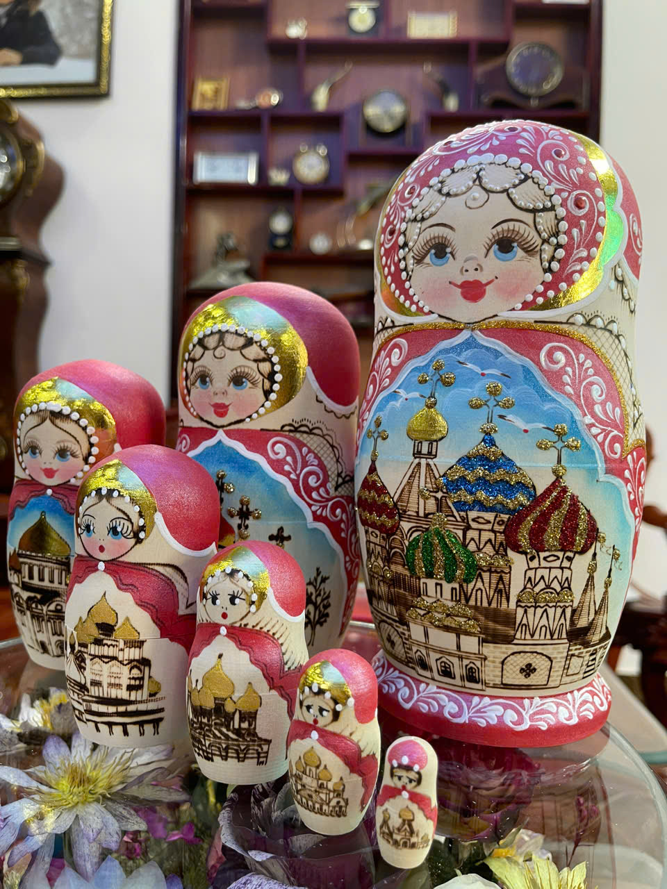 Búp Bê Matryoshka Nga - Nhà thờ Thánh Basil – bộ 7 con BB047