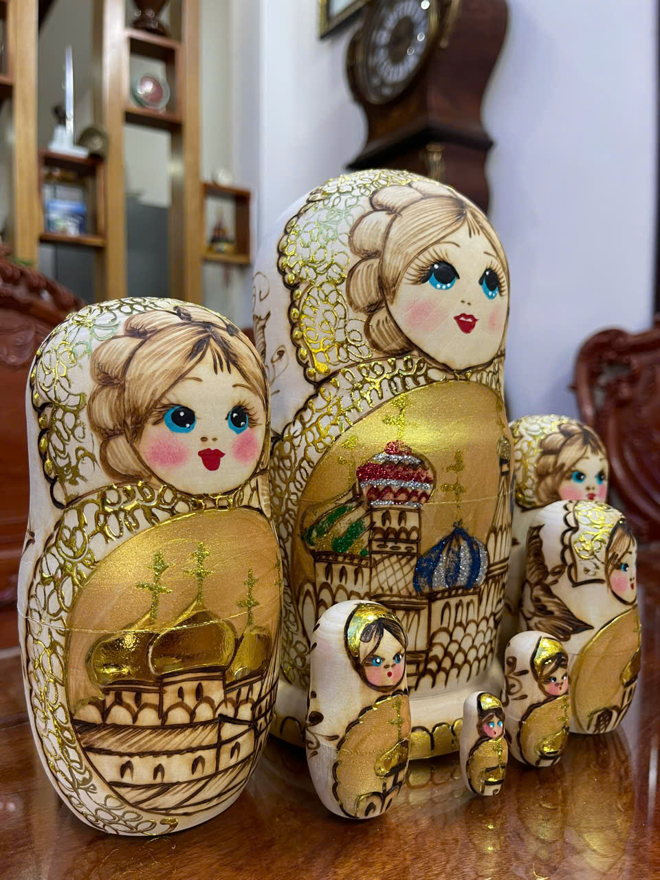 Búp Bê Matryoshka Nga - Nhà thờ Thánh Basil – bộ 7 con BB050