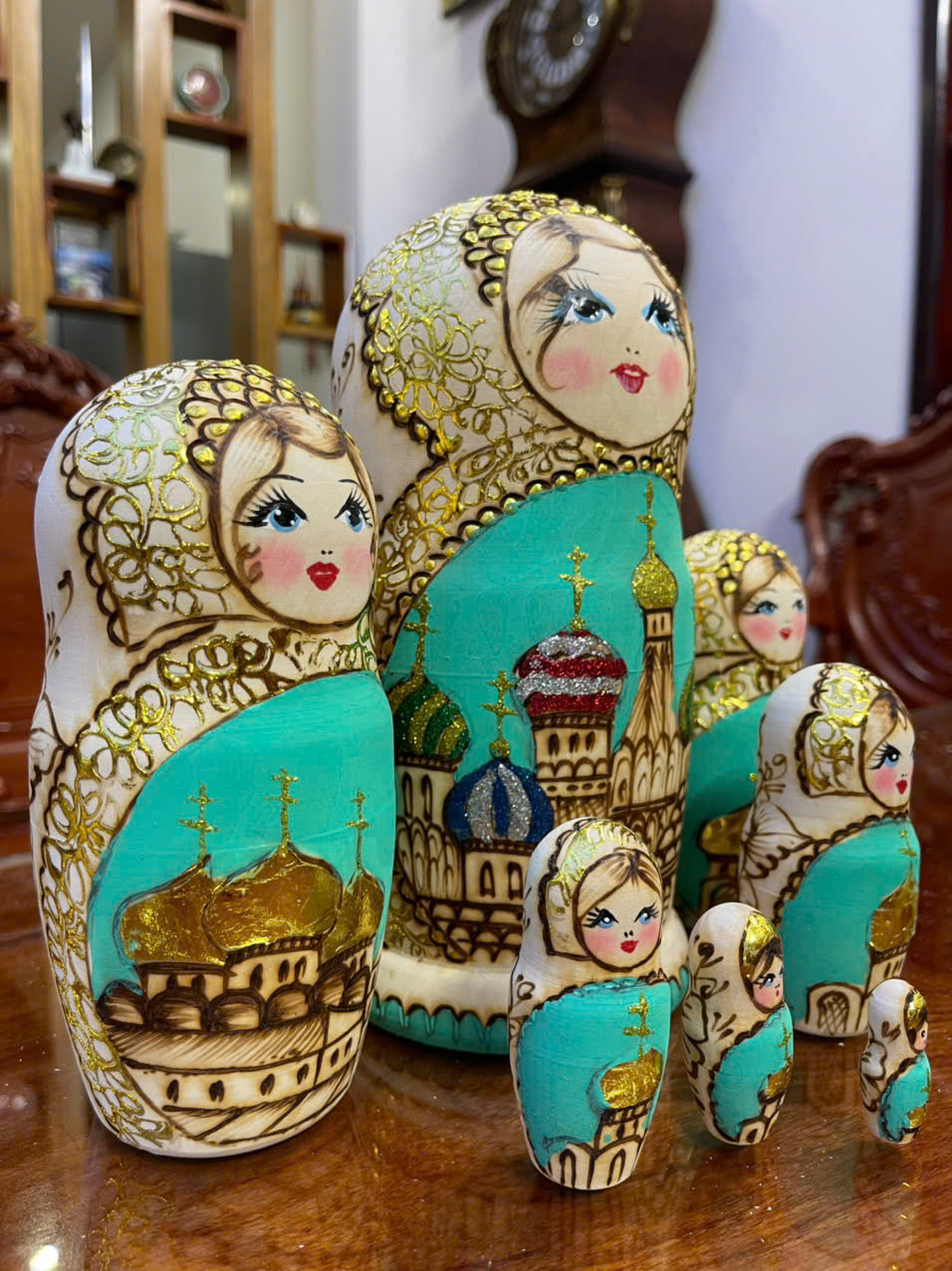 Búp Bê Matryoshka Nga - Nhà thờ Thánh Basil – bộ 7 con BB048