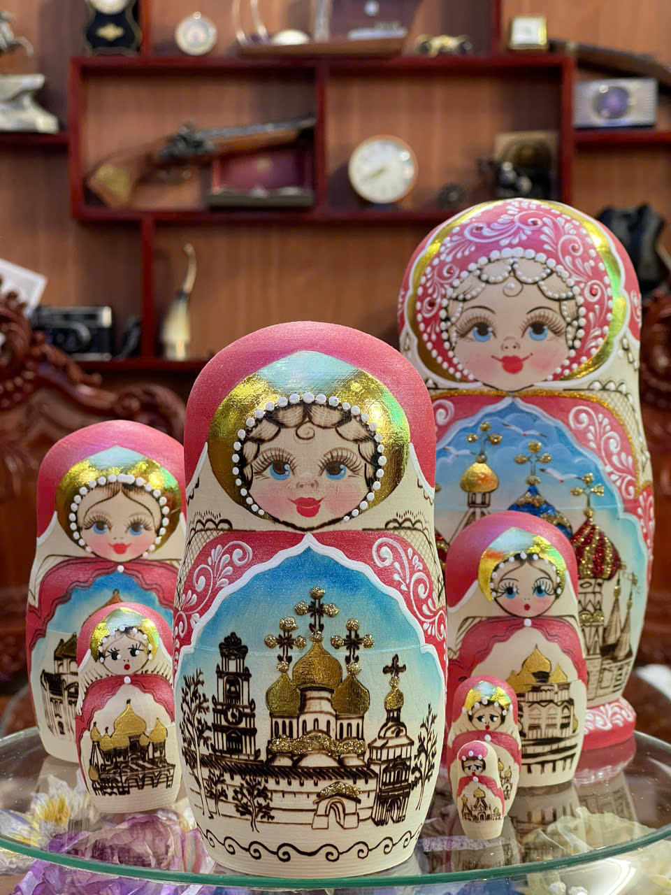 Búp Bê Matryoshka Nga - Nhà thờ Thánh Basil – bộ 7 con BB047