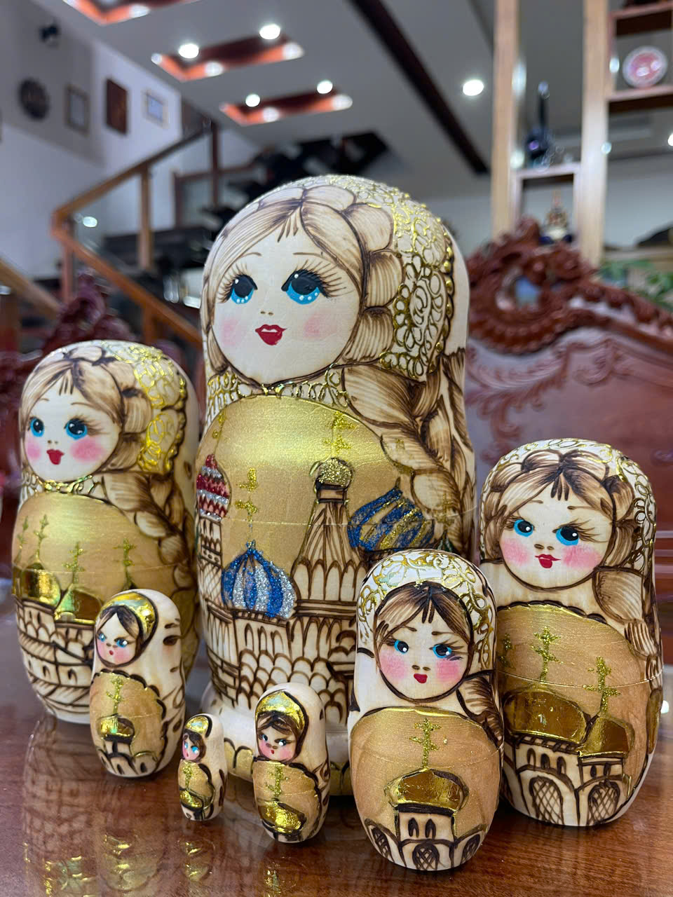 Búp Bê Matryoshka Nga - Nhà thờ Thánh Basil – bộ 7 con BB050