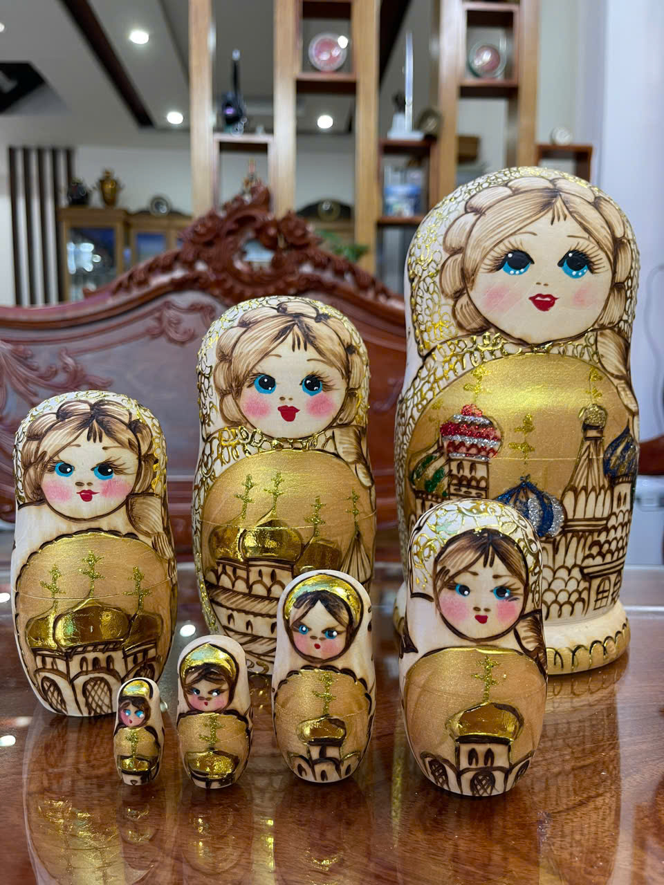 Búp Bê Matryoshka Nga - Nhà thờ Thánh Basil – bộ 7 con BB050