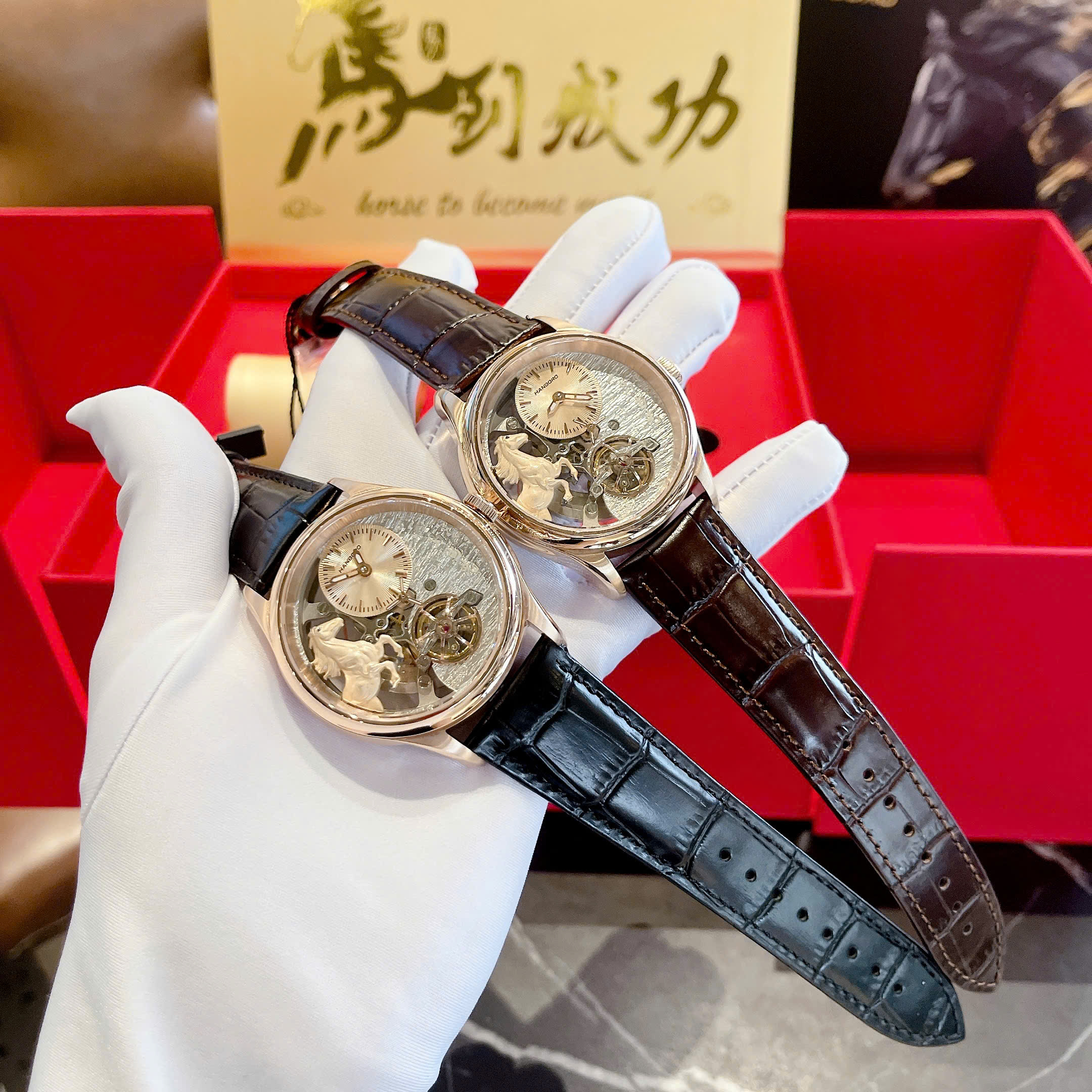 Đồng hồ Hanboro HBR5002 Automatic 2026 – Tuyệt tác lộ cơ 3D đẳng cấp dành cho nam giới yêu phong cách khác biệt