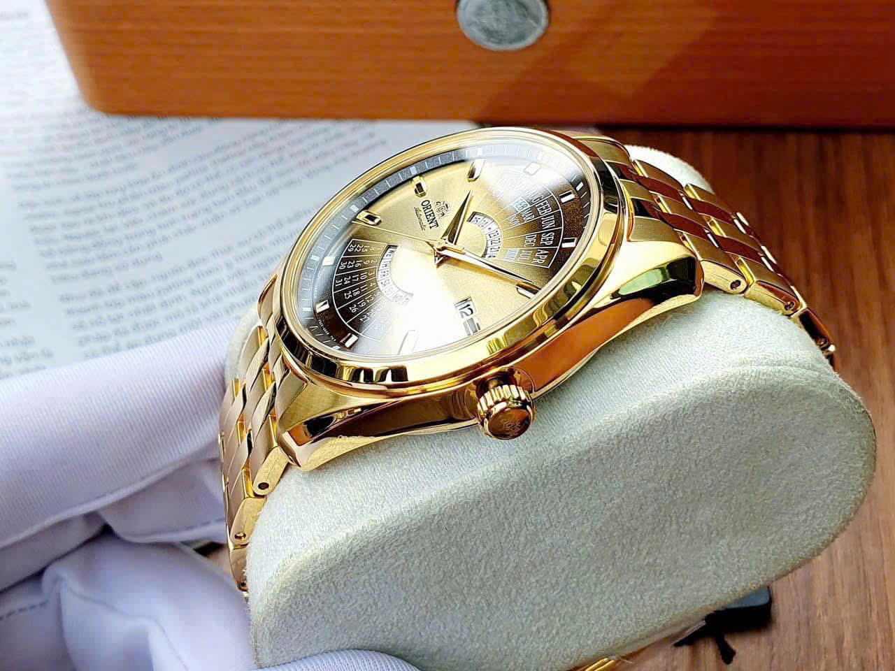 Đồng hồ Orient Automatic Multi Year Calendar RA-BA0001G30B – Lịch vạn niên full gold đầy cơ khí dành cho quý ông thích sự khác biệt