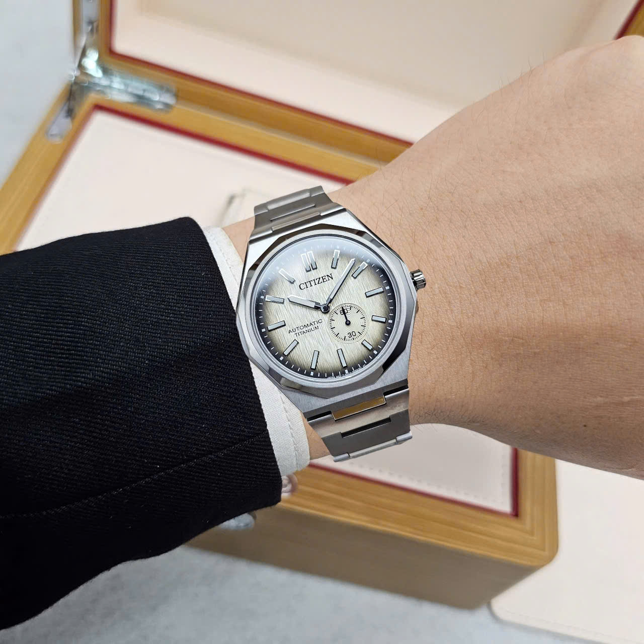Đồng Hồ Nam Citizen Automatic Zenshin 60 Super Titanium NK5020-58P – Siêu Titanium, Trữ Cót 60 Giờ, Đậm Chất Công Nghệ Nhật Bản