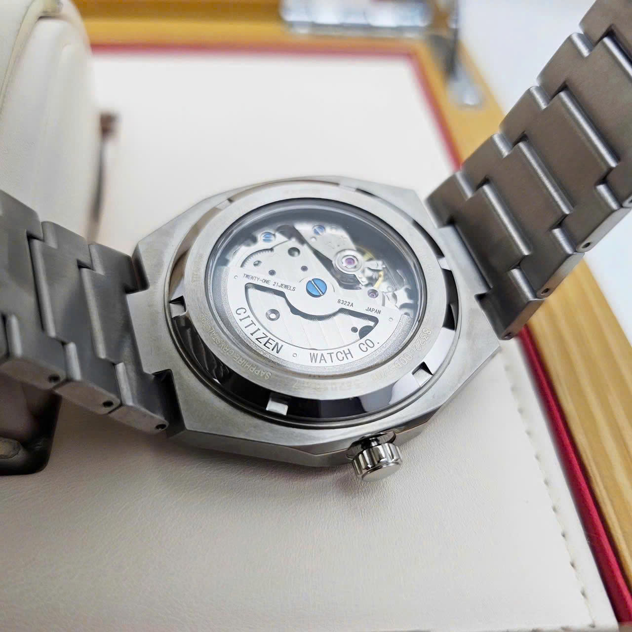 Đồng Hồ Nam Citizen Automatic Zenshin 60 Super Titanium NK5020-58M – Mặt Xanh Chuyển Sắc, Super Titanium Siêu Nhẹ, Trữ Cót 60 Giờ