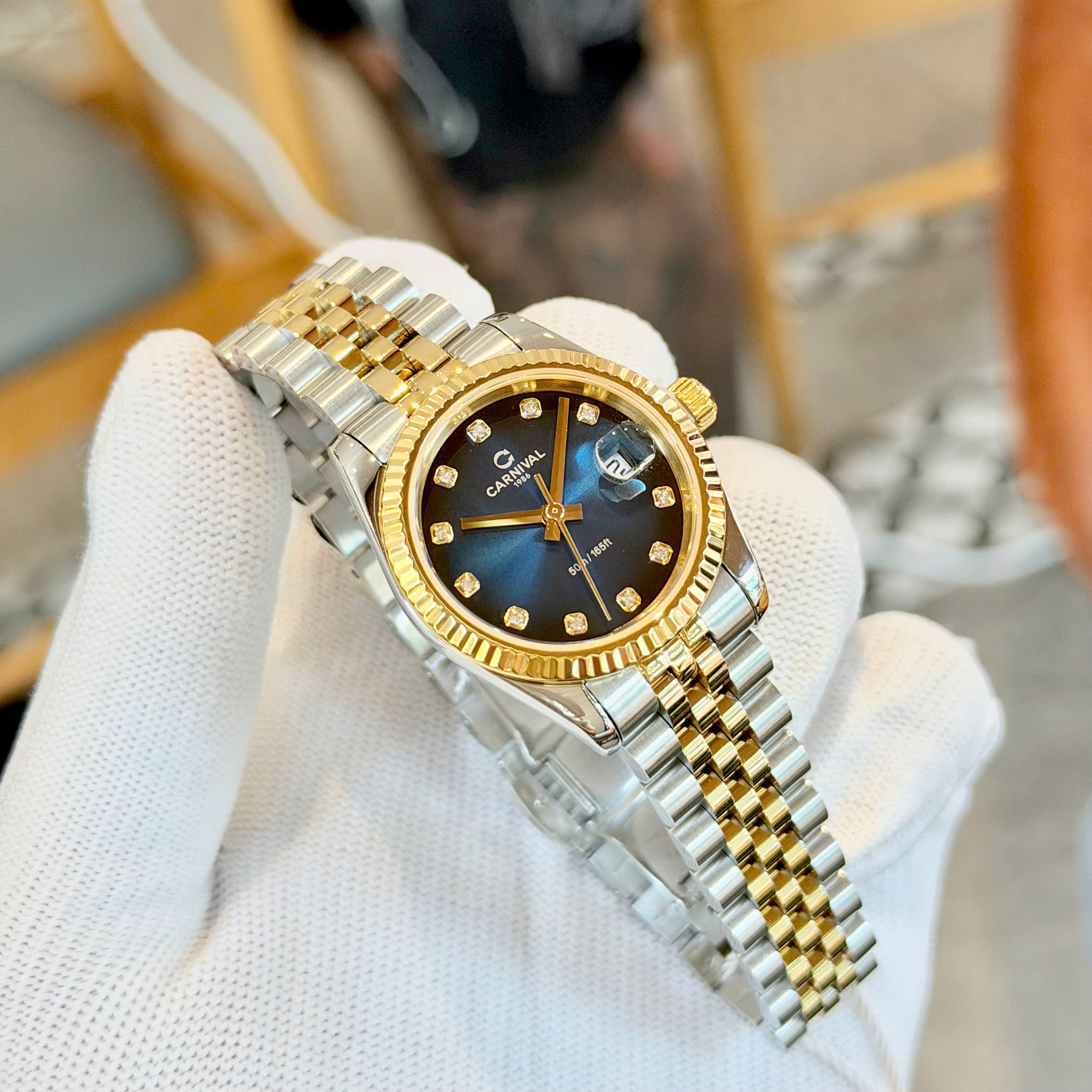 Đồng Hồ Nữ Carnival 8250L Automatic – Size 31mm, Máy Automatic Japan, Kính Sapphire, Chống Nước 30m