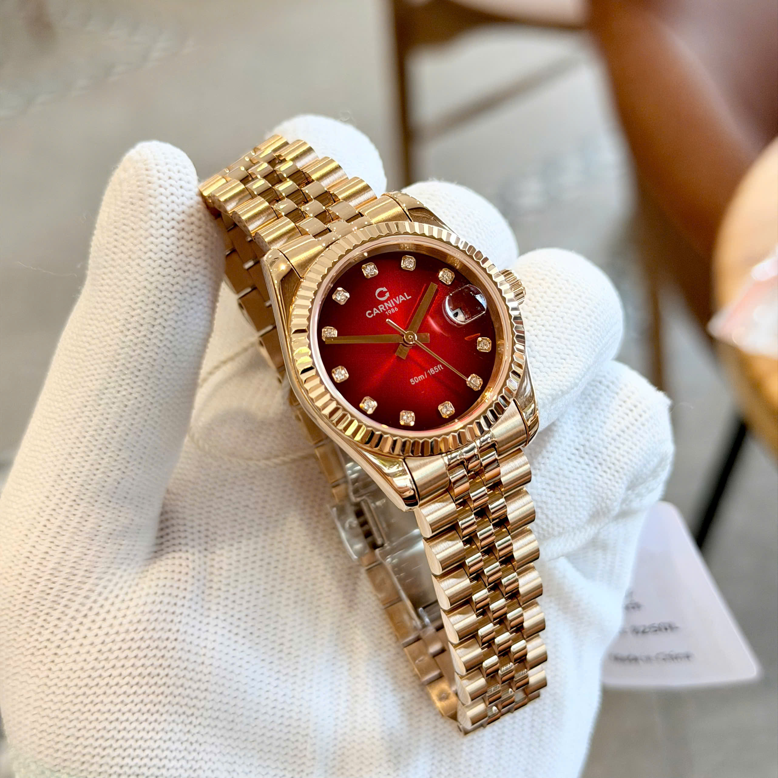 Đồng Hồ Nữ Carnival 8250L Automatic – Size 31mm, Máy Automatic Japan, Kính Sapphire, Chống Nước 30m