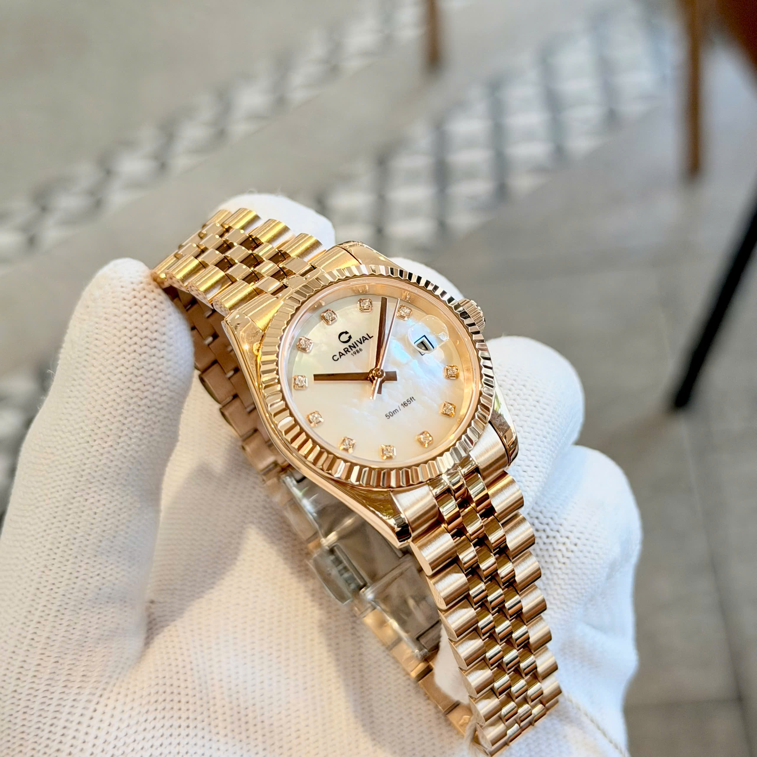 Đồng Hồ Nữ Carnival 8250L Automatic – Size 31mm, Máy Automatic Japan, Kính Sapphire, Chống Nước 30m