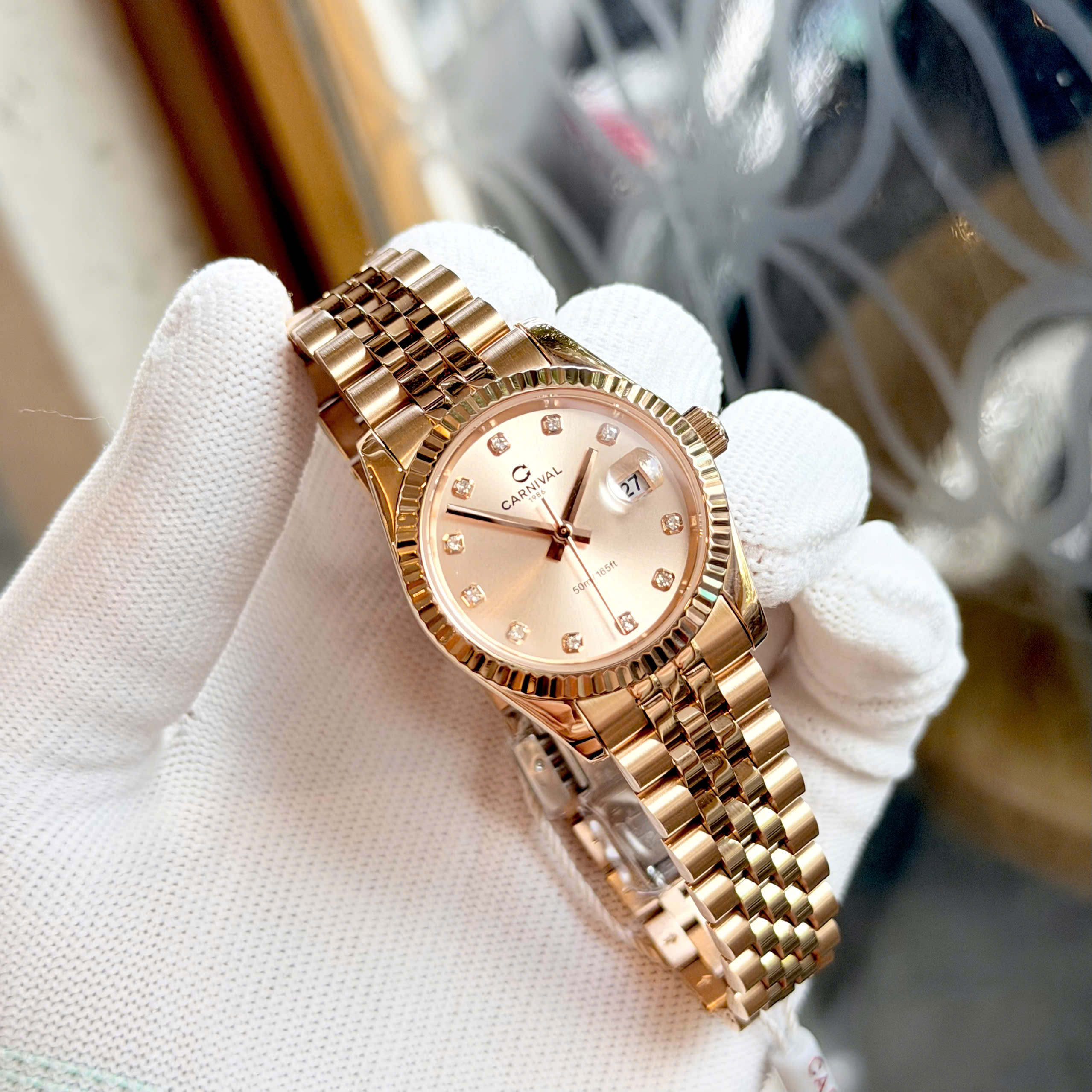 Đồng Hồ Nữ Carnival 8250L Automatic – Size 31mm, Máy Automatic Japan, Kính Sapphire, Chống Nước 30m