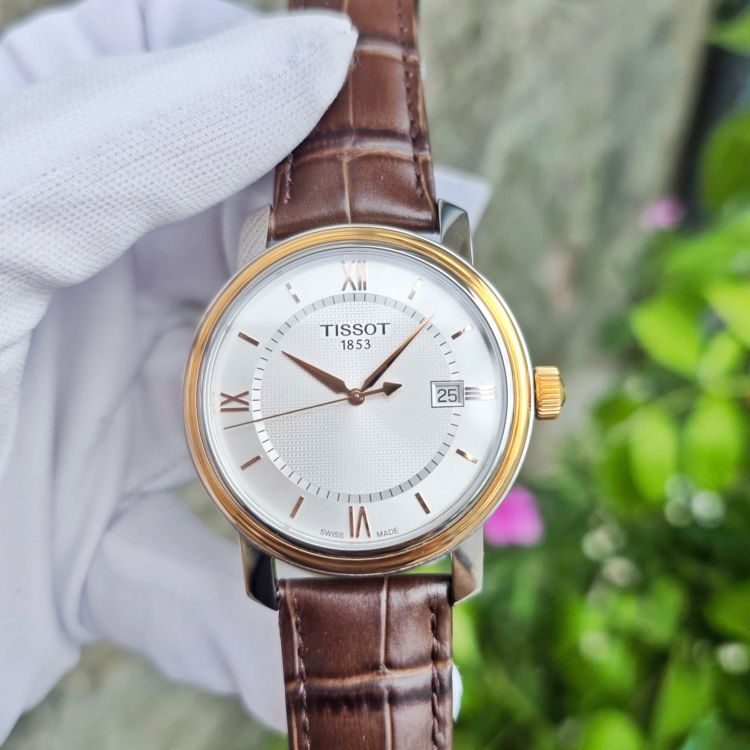 Đồng Hồ Tissot Bridgeport Quartz T097.410.26.038.00 – Demi Rose Gold, Sapphire, Size 40mm