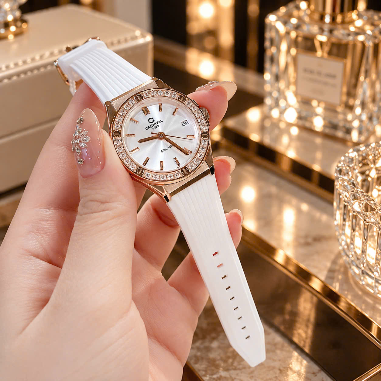 +15 Mẫu đầy đủ mã Đồng Hồ Carnival 8168L2 Chính Hãng – Đầy Đủ Mã Carnival 8168L2 Nữ 34mm