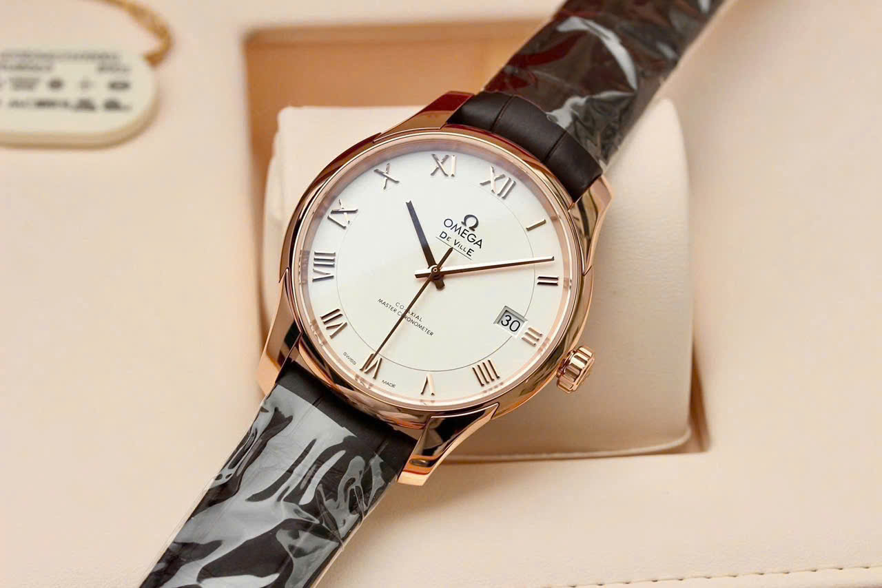 Đồng hồ Omega De Ville Hour Vision 433.53.41.21.02.001 – Đỉnh cao chế tác Thụy Sĩ trong vàng Sedna 18K - 43353412102001