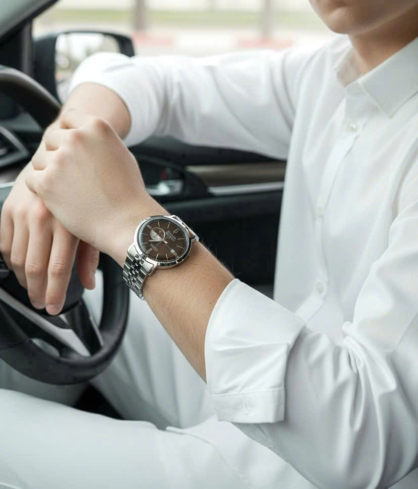 Đồng Hồ Bulova Aerojet Automatic 96B375 – Mặt Số Chocolate Thanh Lịch, Open Heart Đầy Cuốn Hút