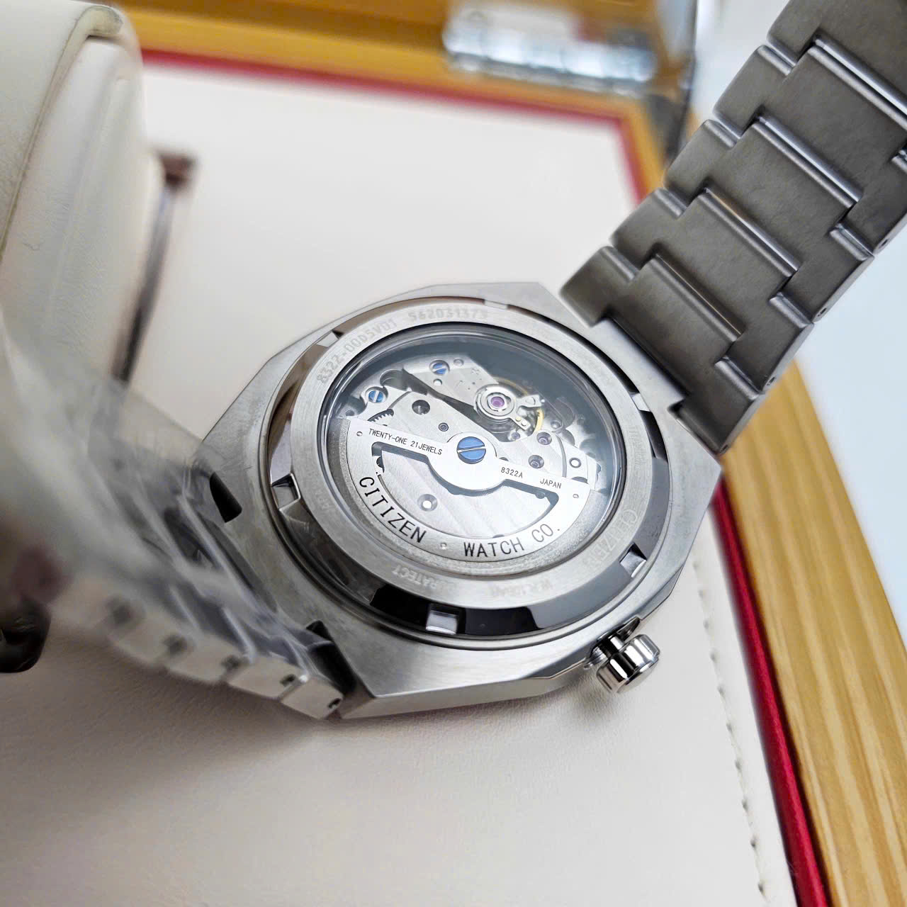 Đồng Hồ Nam Citizen Automatic Zenshin 60 Super Titanium NK5020-58L – Mặt Xanh Nhạt Chuyển Sắc, Super Titanium Siêu Nhẹ, Trữ Cót 60 Giờ