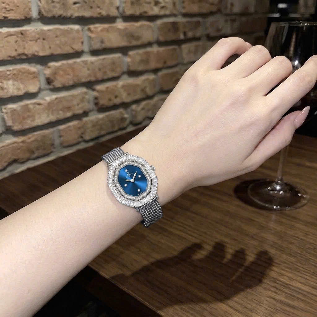 Đồng Hồ Nữ Carnival 8237L-VT-X – Mặt Xanh Thời Thượng, Máy Quartz Thụy Sĩ, Dây Mesh Cao Cấp
