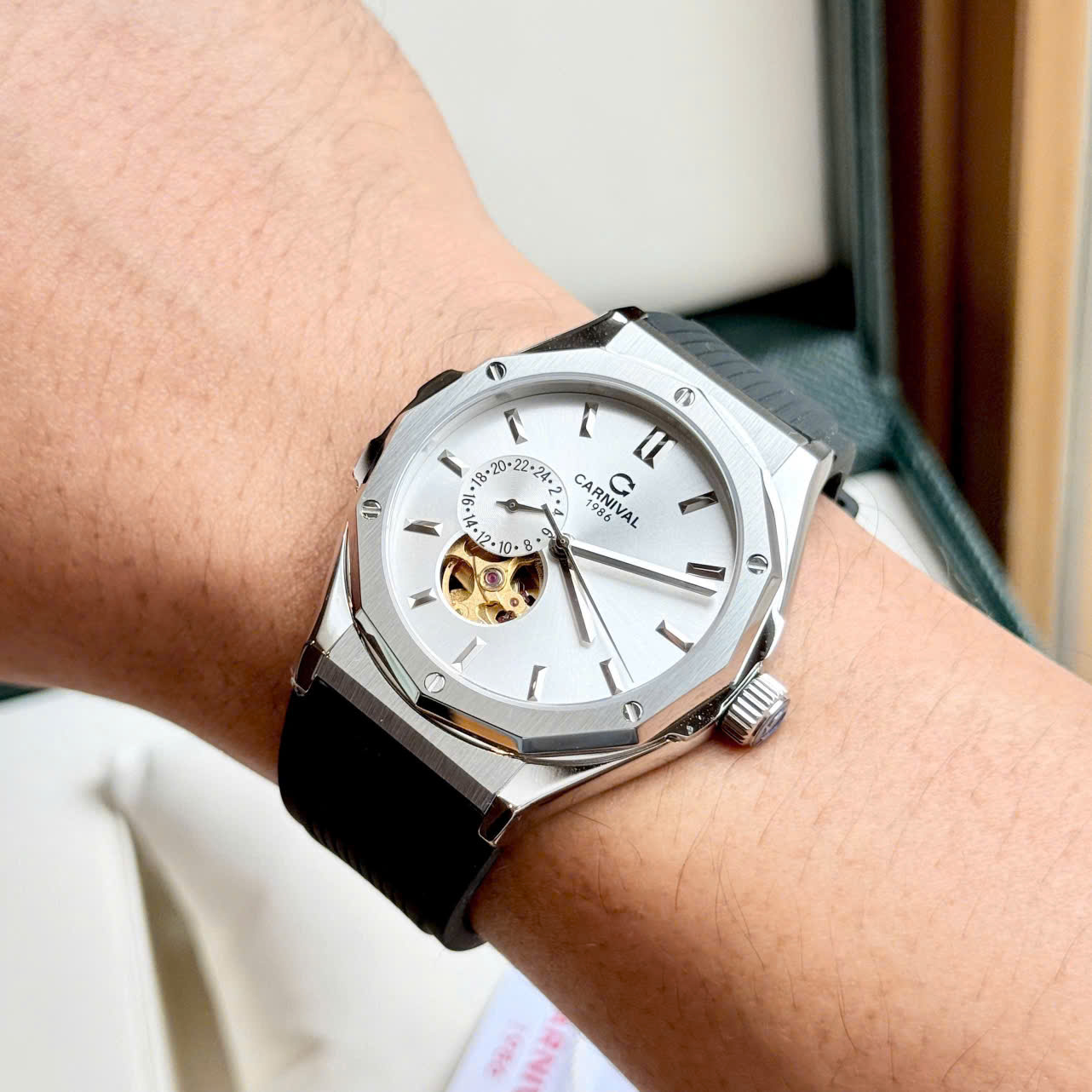 +15 mẫu Đồng Hồ Carnival 8189G Automatic đủ bộ chính hãng