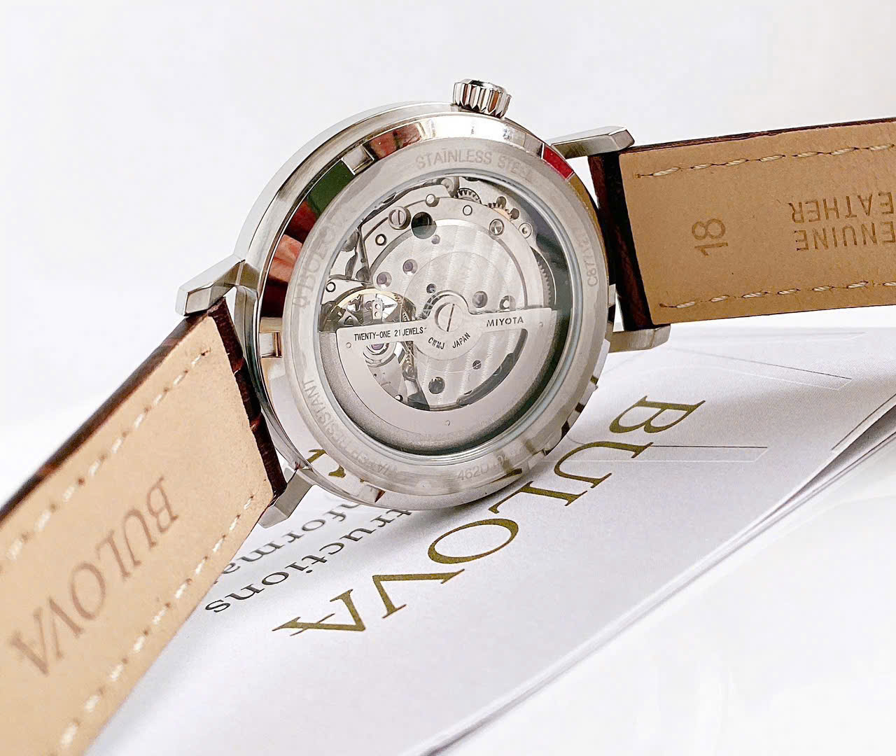 Đồng Hồ Bulova Nam Automatic Open Heart 39mm