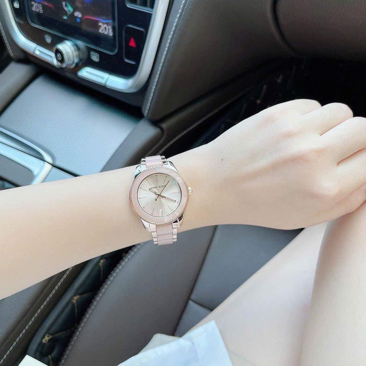 Đồng hồ Anne Klein AK-3214LPRG dây hồng phối Rose Gold cực sang