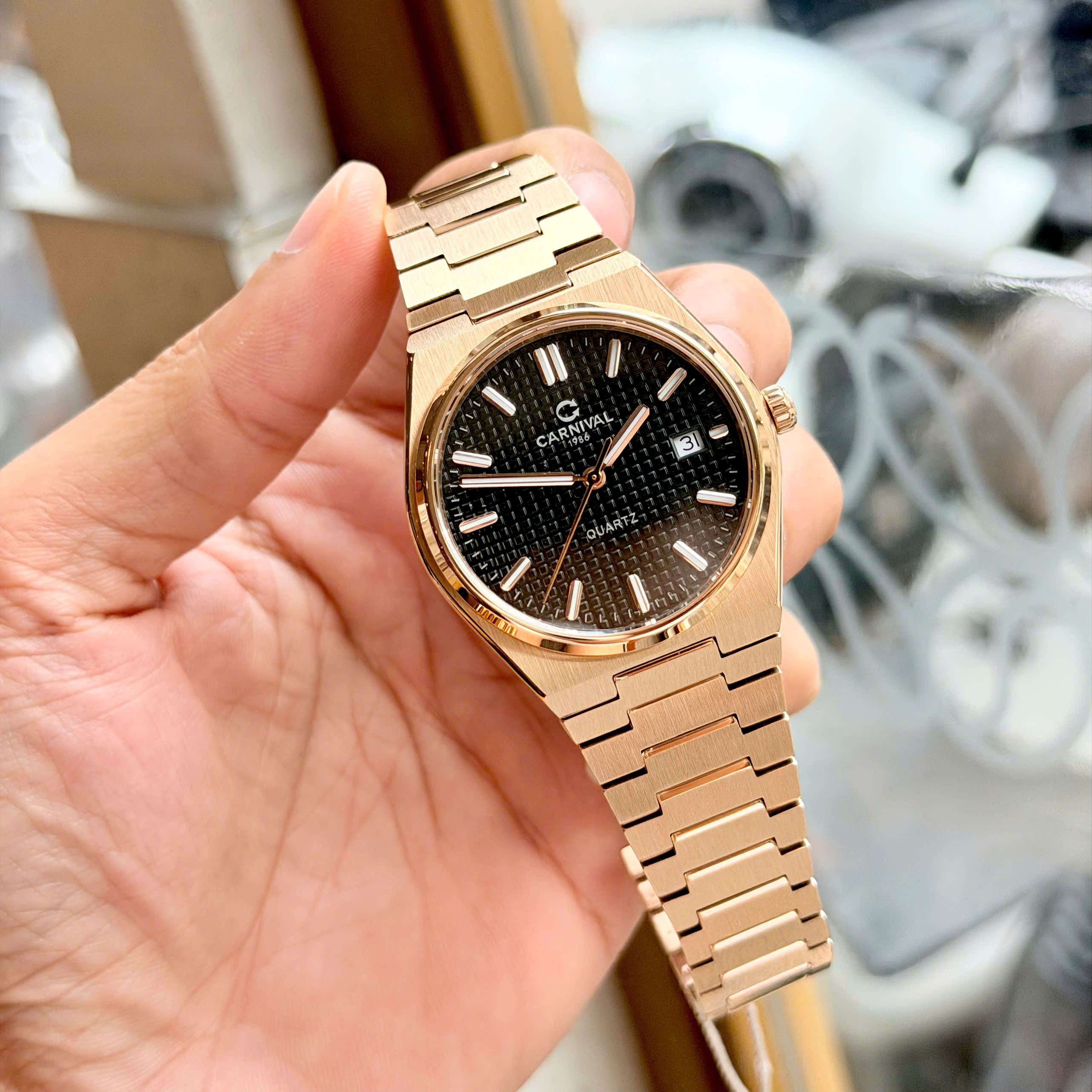 Đồng Hồ Carnival 8251G PRX Mới Ra Mắt – Rose Gold, Size 38mm, Mỏng Hơn 9mm