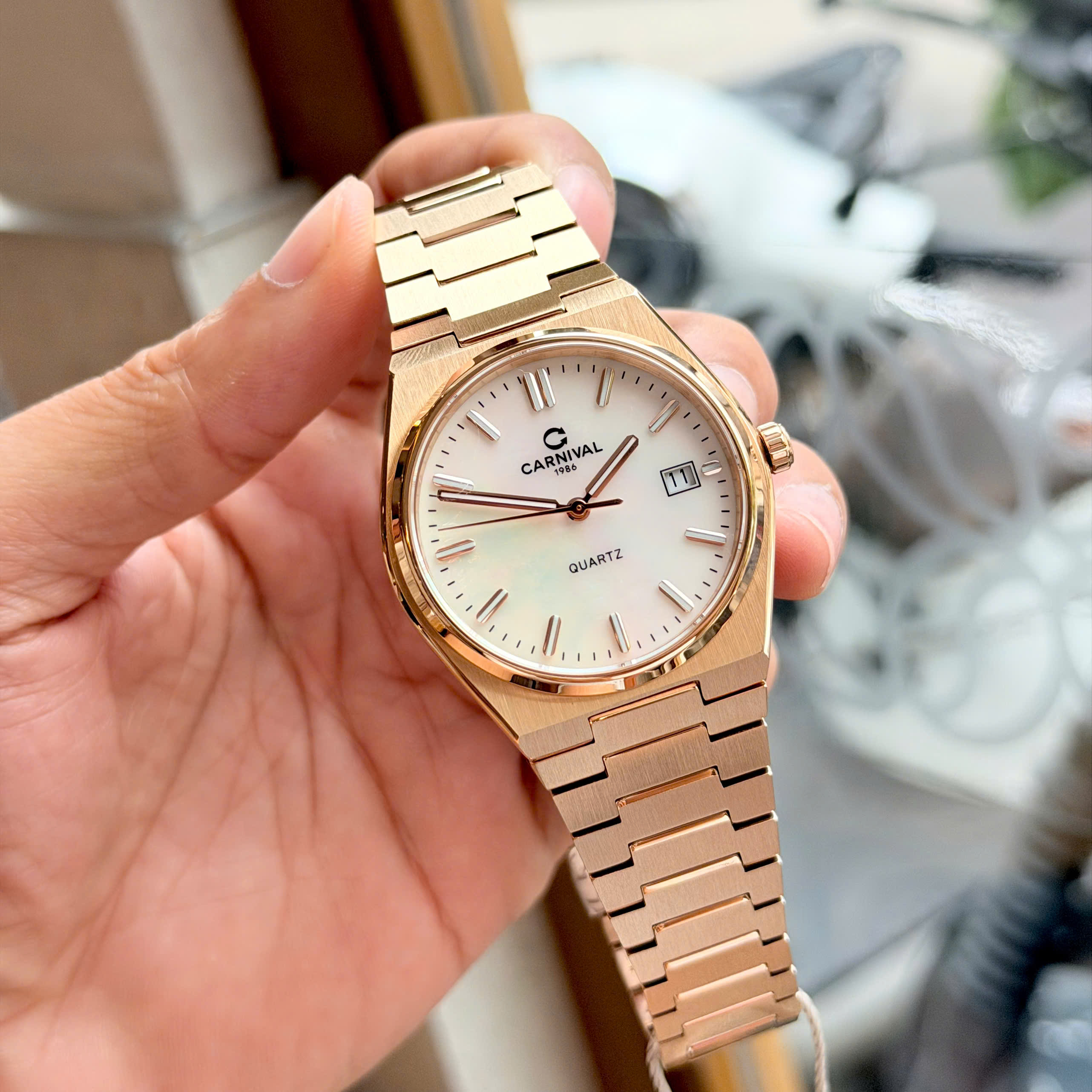 Đồng Hồ Carnival 8251G PRX Mới Ra Mắt – Rose Gold, Size 38mm, Mỏng Hơn 9mm