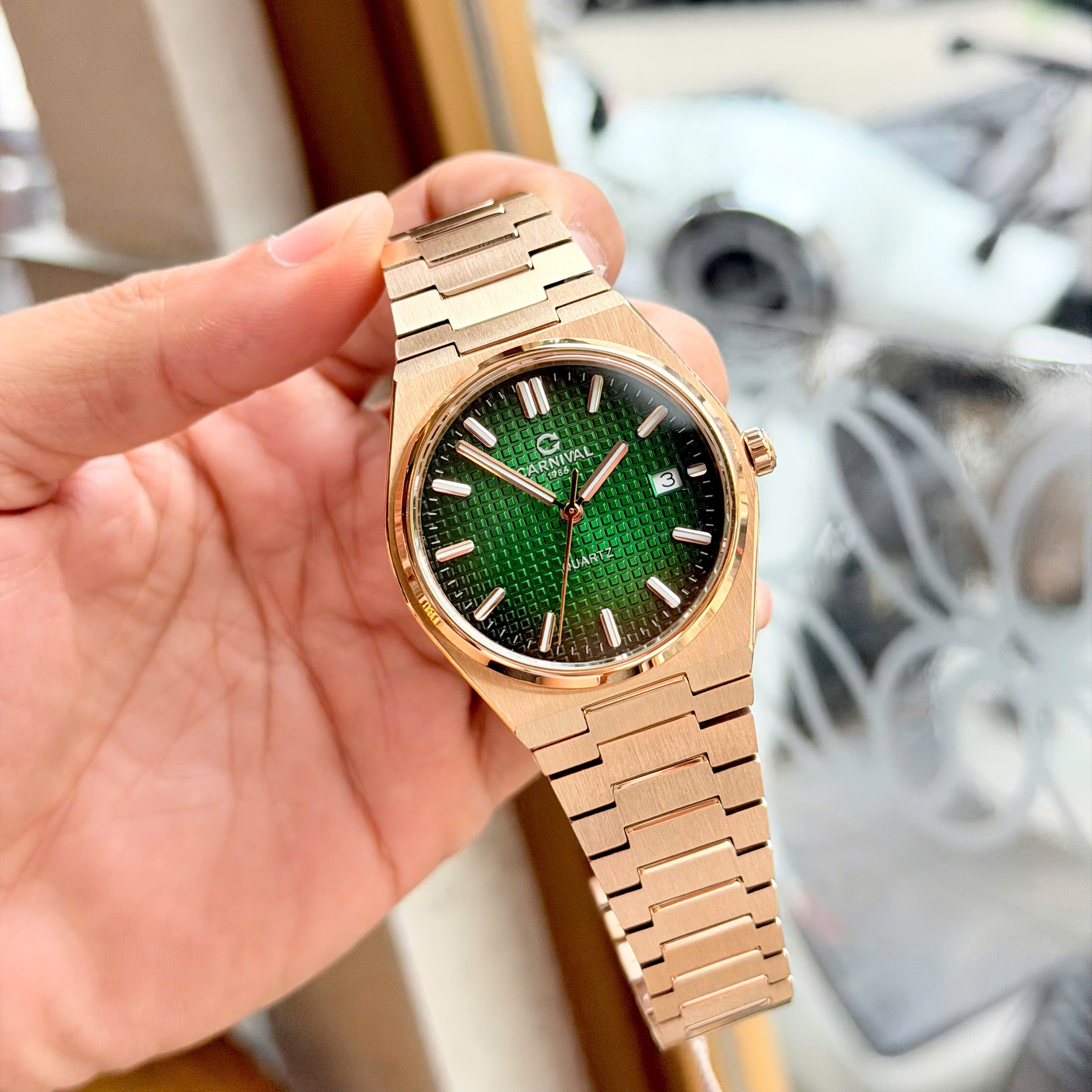 Đồng Hồ Carnival 8251G PRX Mới Ra Mắt – Rose Gold, Size 38mm, Mỏng Hơn 9mm