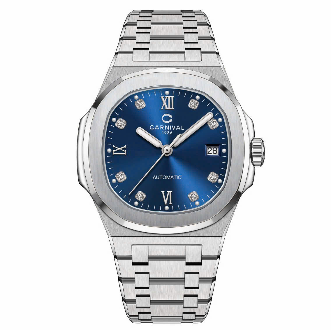 +48 Mẫu Đồng Hồ Carnival 8160G Automatic Nhật Bản – Sapphire 41mm, 50M, Đầy Đủ Các Phiên Bản