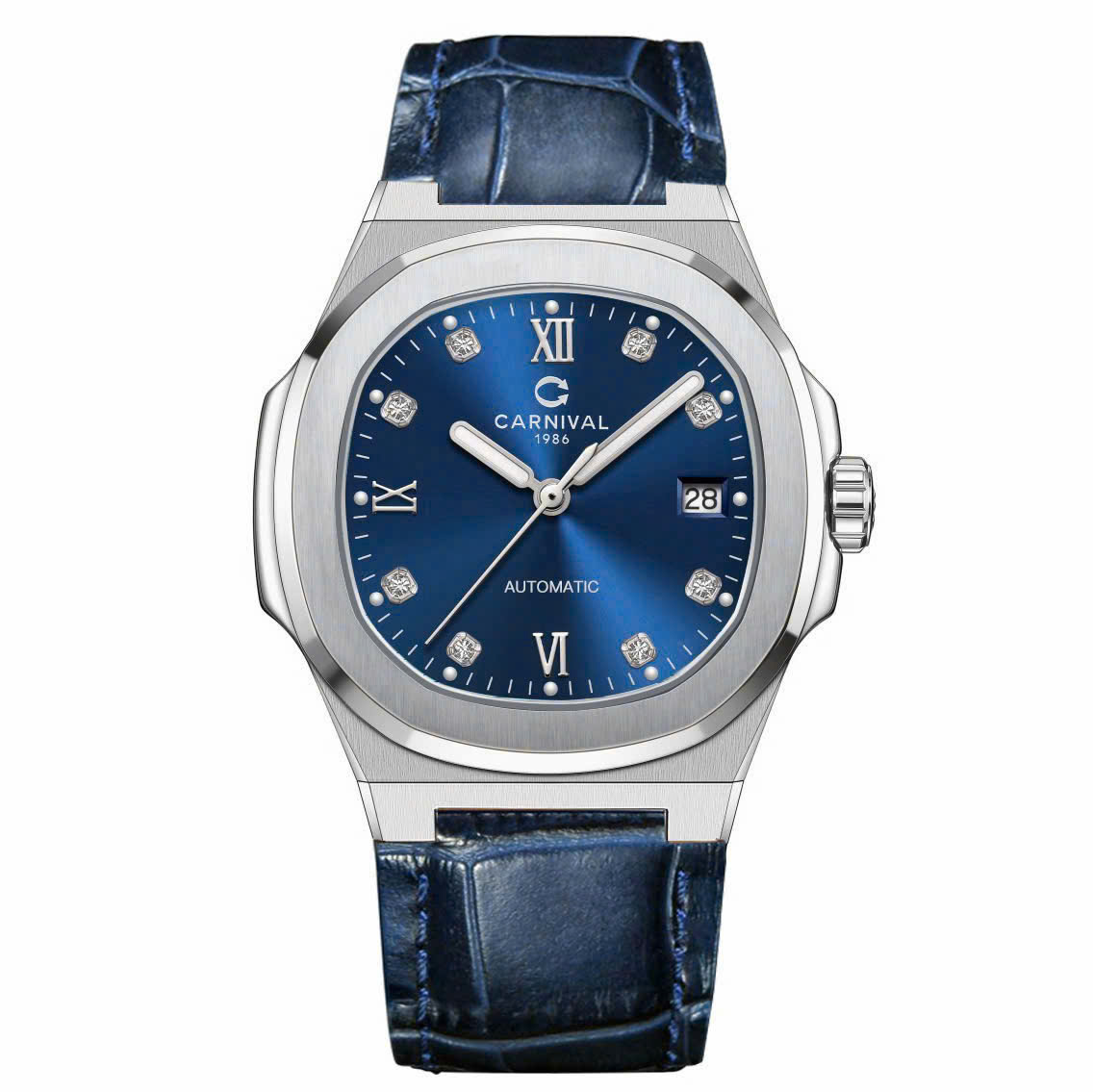 +48 Mẫu Đồng Hồ Carnival 8160G Automatic Nhật Bản – Sapphire 41mm, 50M, Đầy Đủ Các Phiên Bản