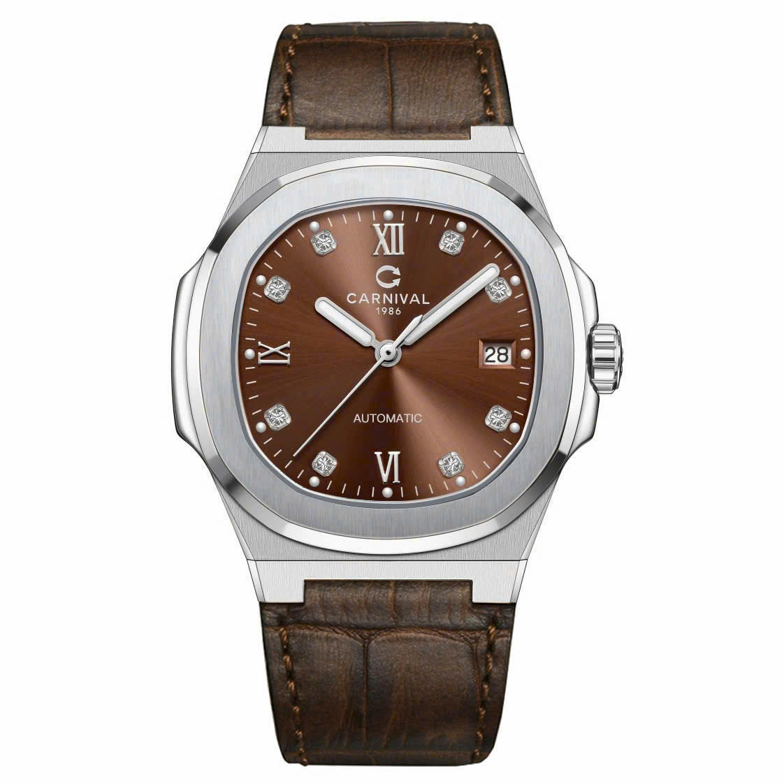 +48 Mẫu Đồng Hồ Carnival 8160G Automatic Nhật Bản – Sapphire 41mm, 50M, Đầy Đủ Các Phiên Bản