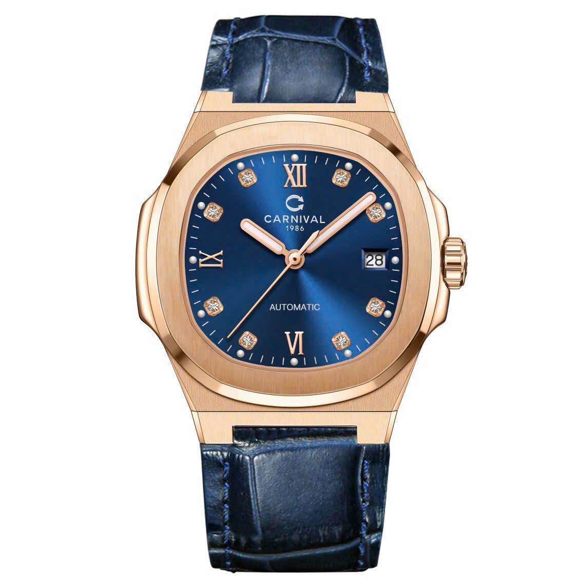 +48 Mẫu Đồng Hồ Carnival 8160G Automatic Nhật Bản – Sapphire 41mm, 50M, Đầy Đủ Các Phiên Bản