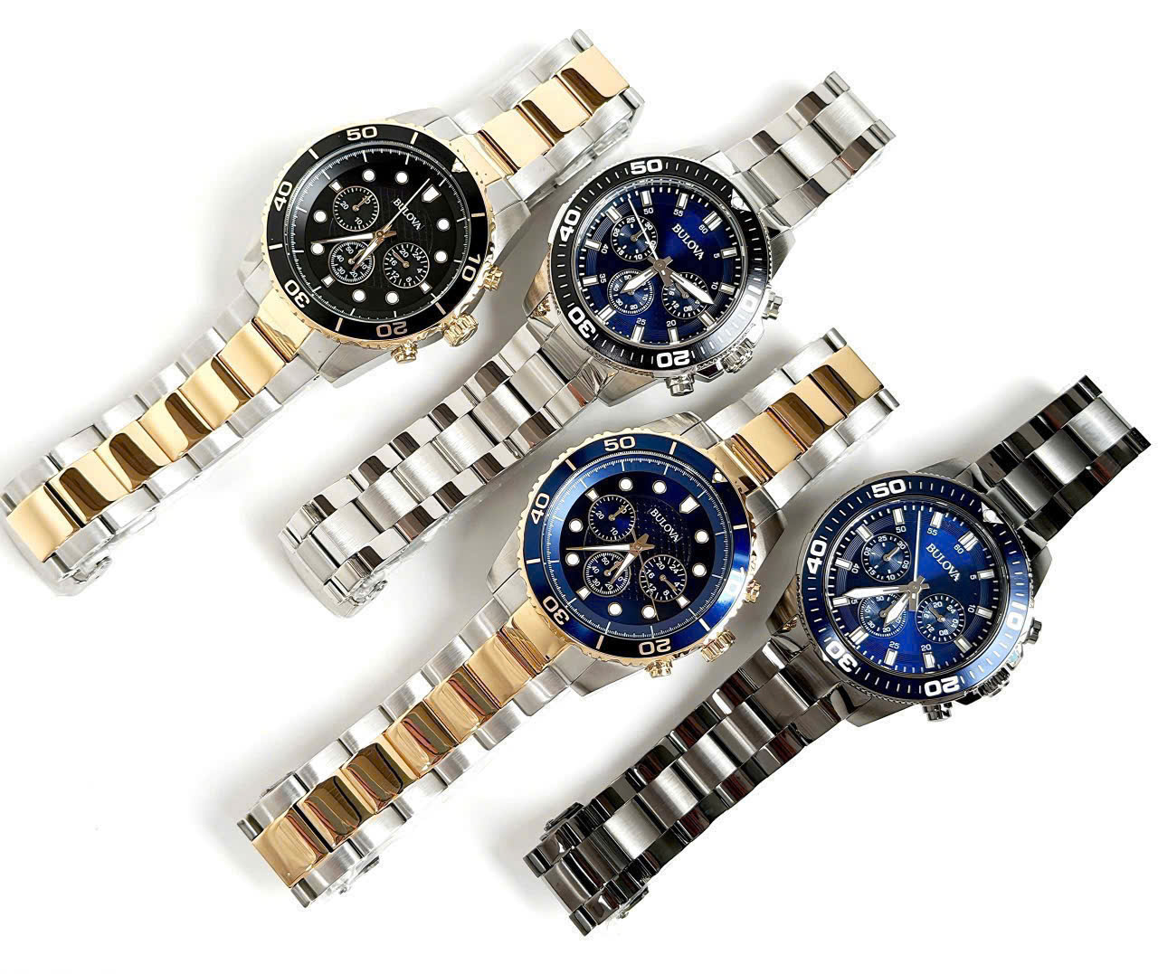 Đồng Hồ Bulova Nam Chronograph 98A171, 98A170, 98A246, 98A209 – Size 43mm, Thiết Kế Thể Thao Mạnh Mẽ