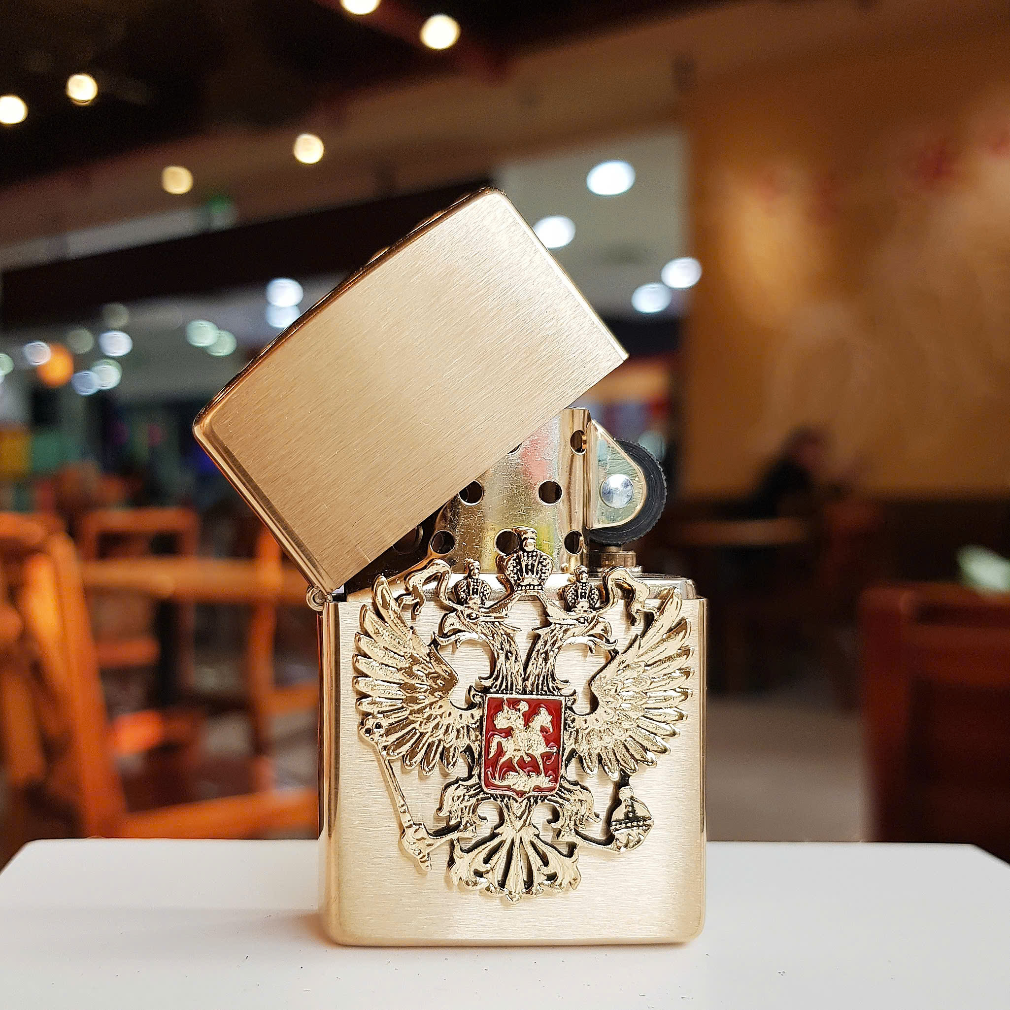 Bật lửa Zippo Quốc huy Liên bang Nga – Món quà ý nghĩa dành cho người yêu nước Nga và phong cách sưu tầm cổ điển