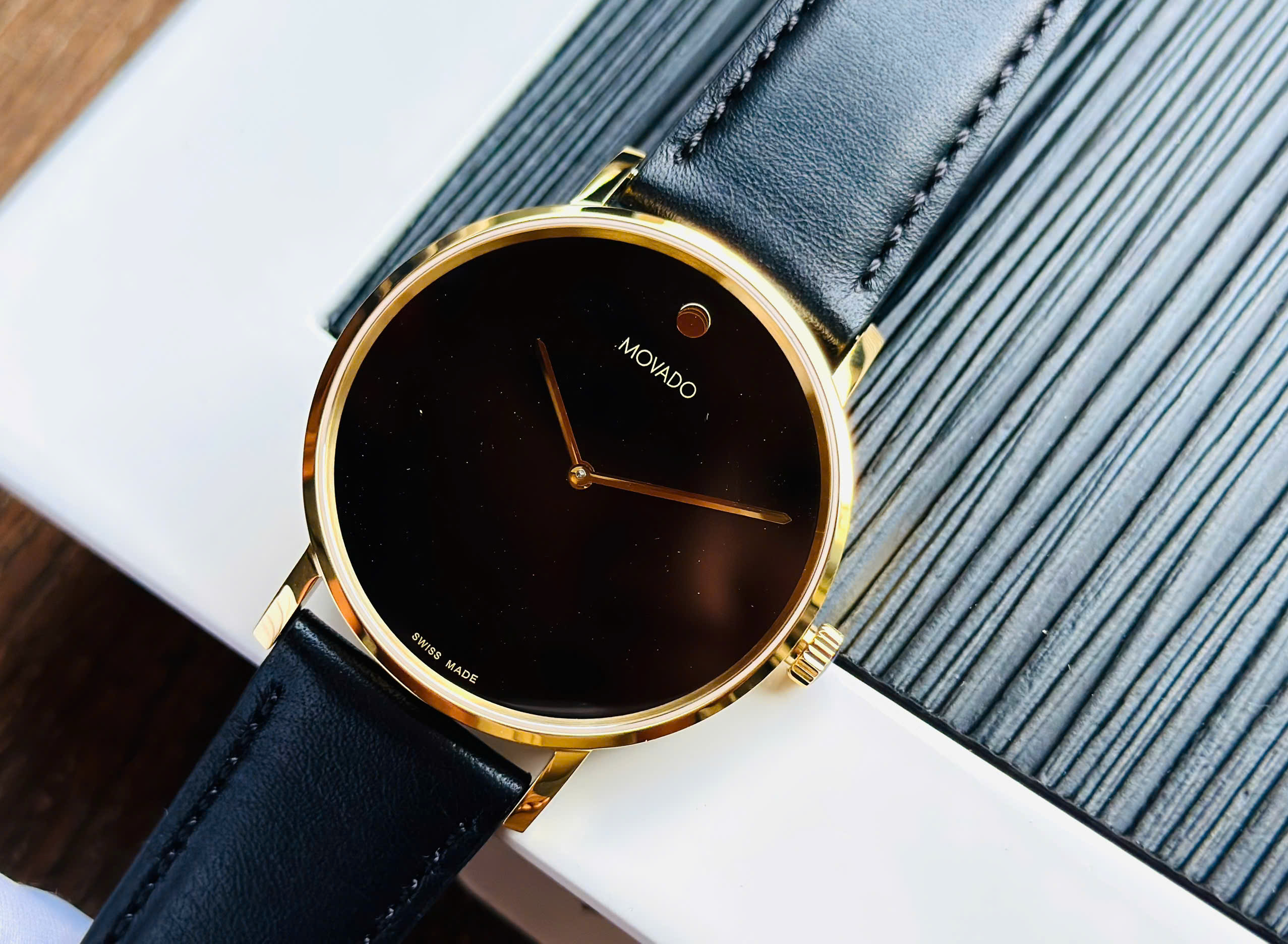 Đồng hồ Movado 0607591 – Biểu tượng Museum Dial tối giản, sang trọng chuẩn Thụy Sĩ