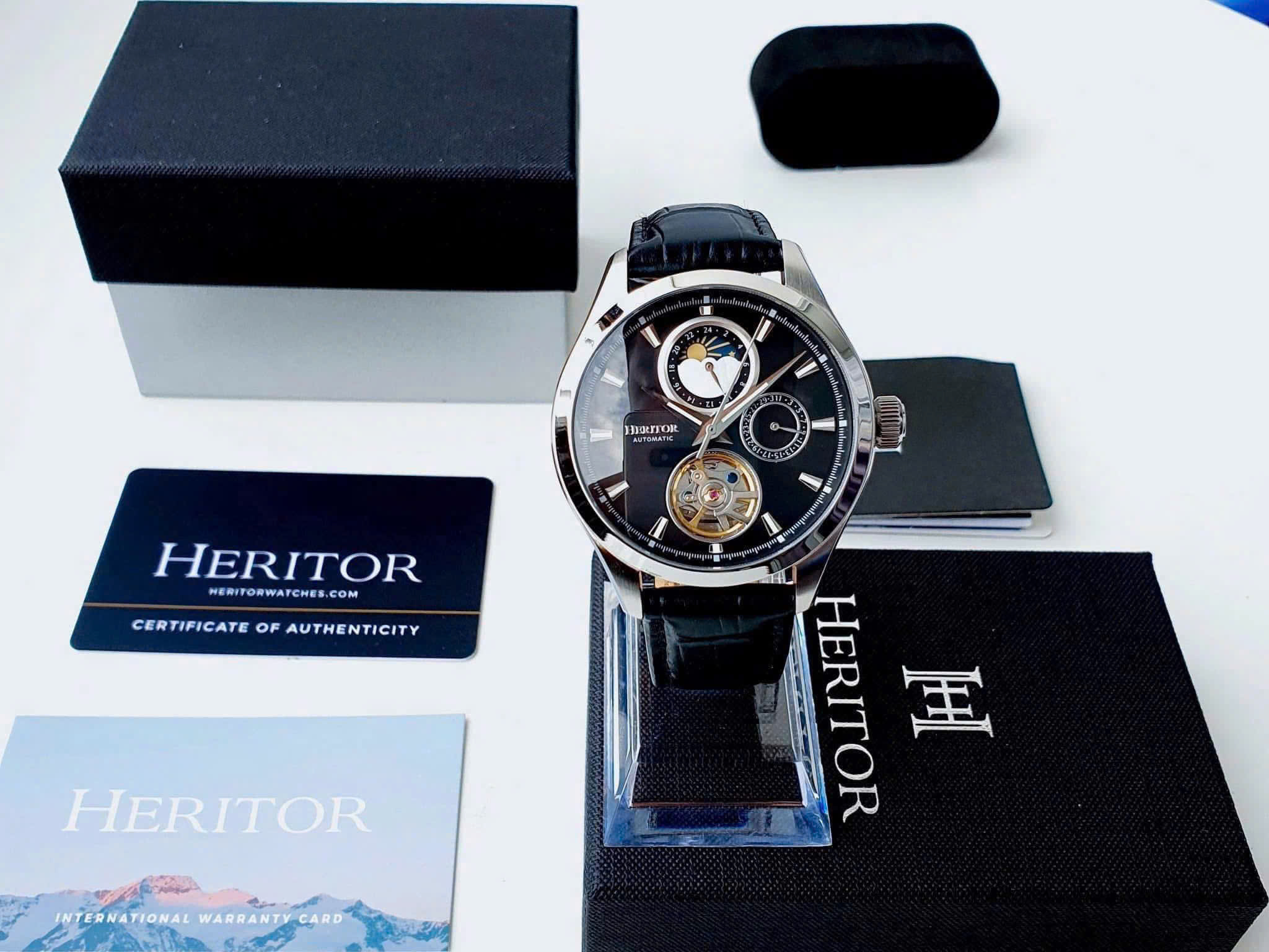 Đồng hồ Heritor HR6902 Sebastian Automatic – Thiết kế cổ điển sang trọng, máy cơ automatic đầy cuốn hút