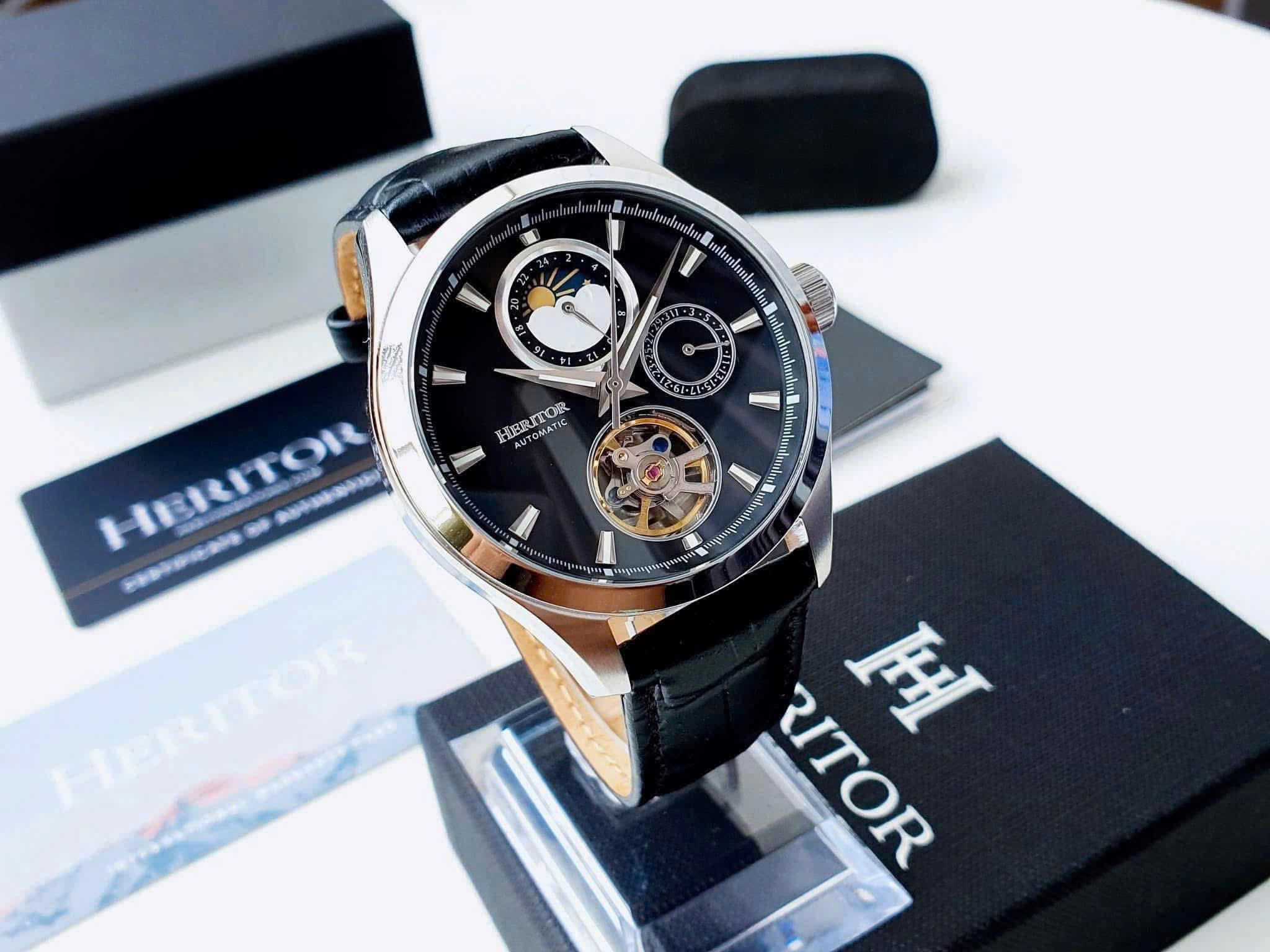 Đồng hồ Heritor HR6902 Sebastian Automatic – Thiết kế cổ điển sang trọng, máy cơ automatic đầy cuốn hút