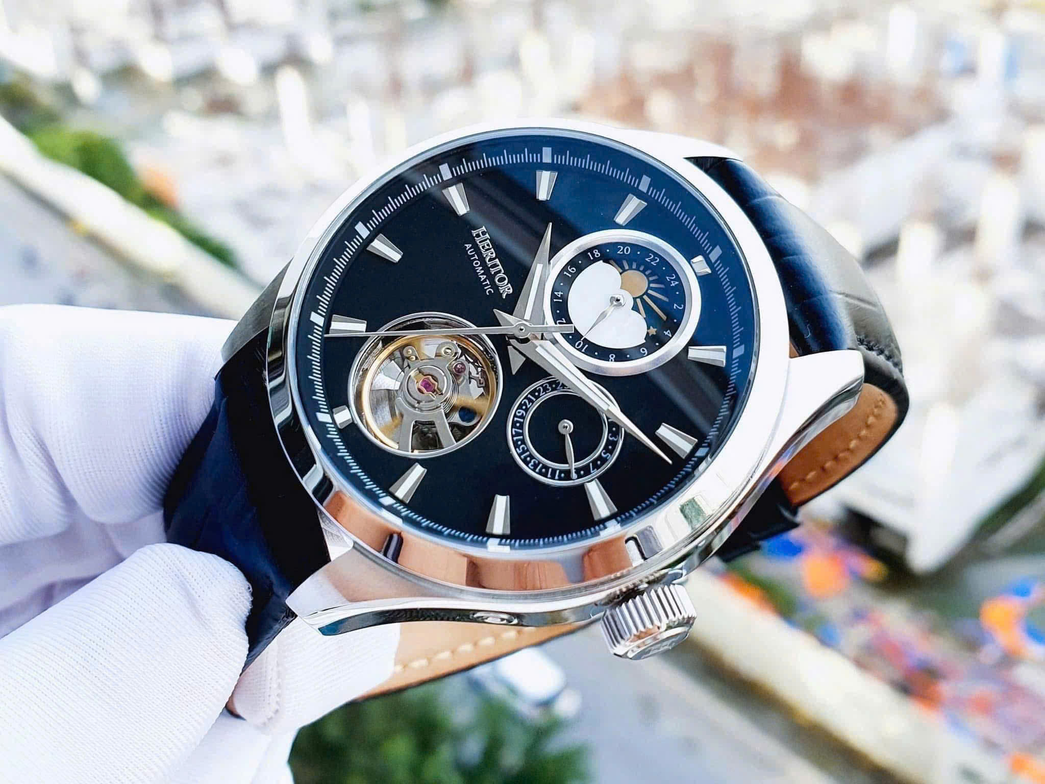 Đồng hồ Heritor HR6902 Sebastian Automatic – Thiết kế cổ điển sang trọng, máy cơ automatic đầy cuốn hút