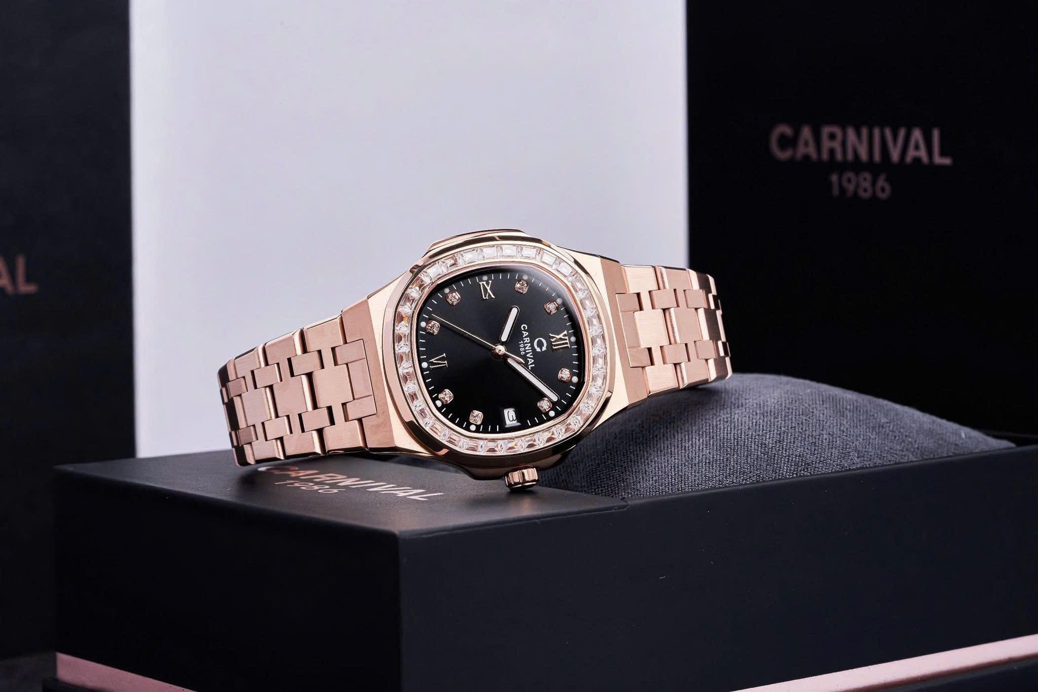 +28 mẫu Đồng hồ Carnival nữ 2026 – 8160L2: Vẻ đẹp sang trọng chuẩn Patek Philippe cho quý cô hiện đại