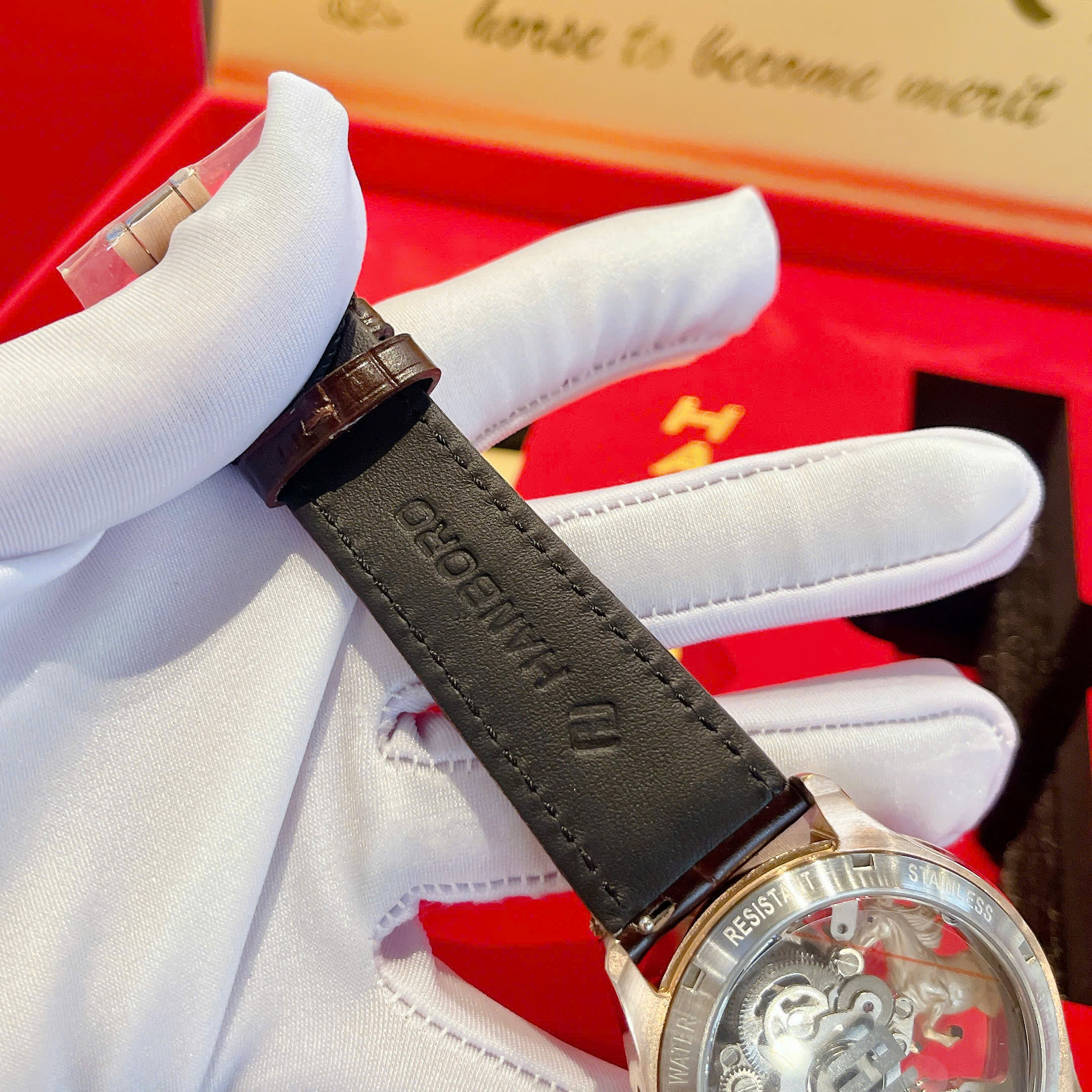 Đồng hồ Hanboro HBR5002 Automatic 2026 – Tuyệt tác lộ cơ 3D đẳng cấp dành cho nam giới yêu phong cách khác biệt